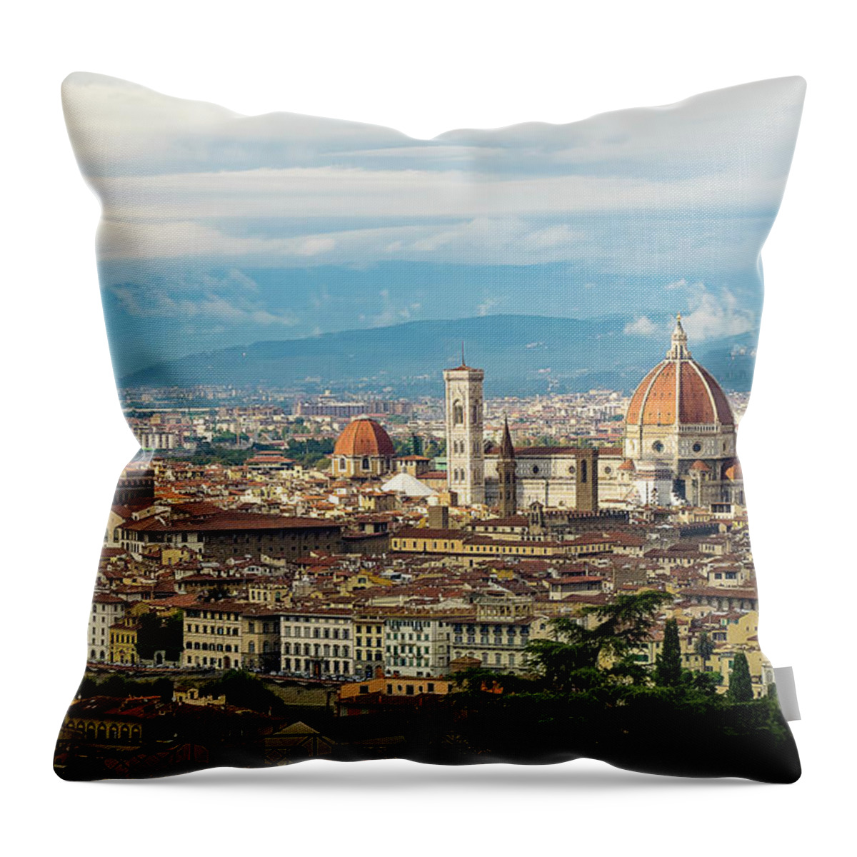 Italy Throw Pillow featuring the photograph Florence, Italy by Robert Miller