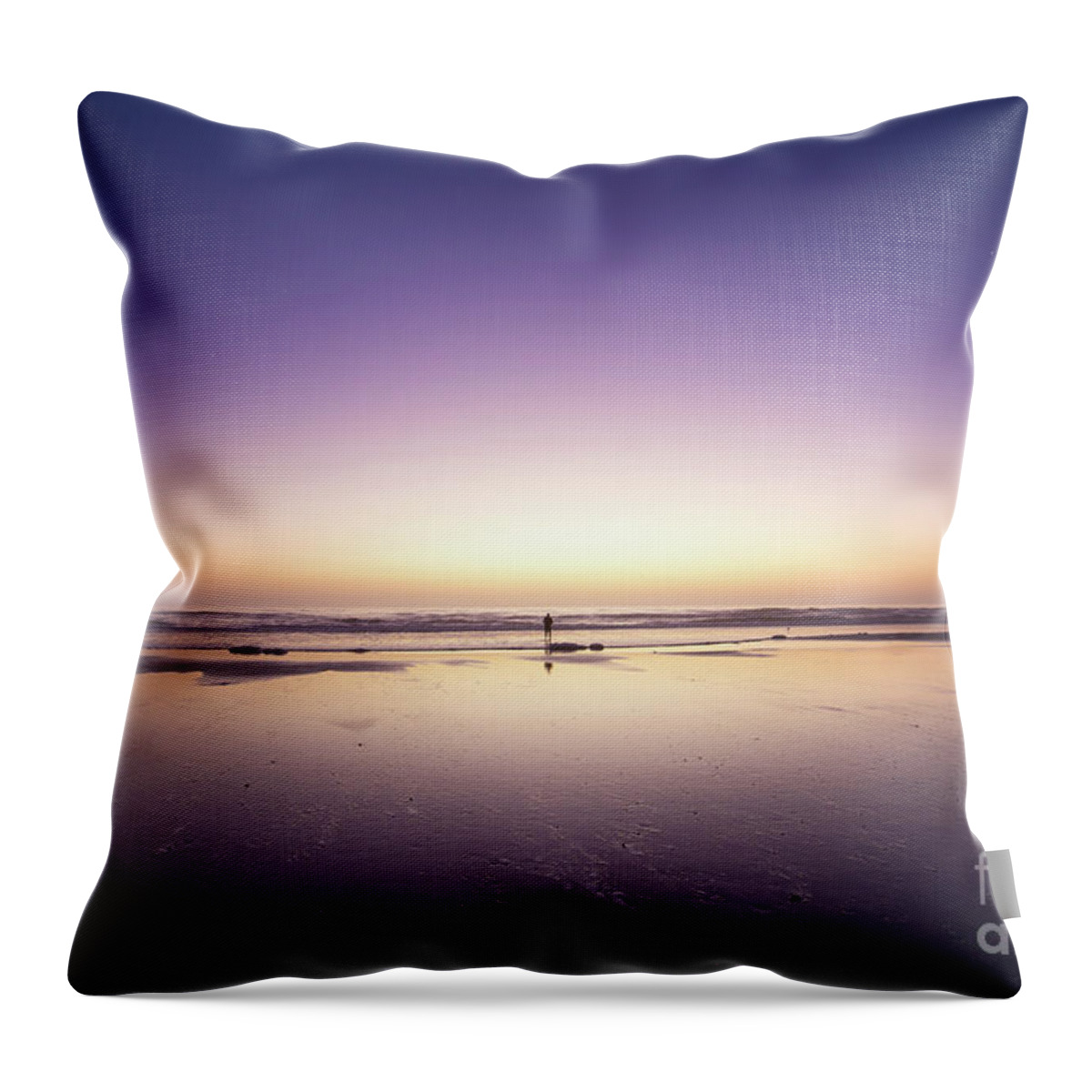 Dawn Throw Pillow featuring the photograph Flow by Becqi Sherman