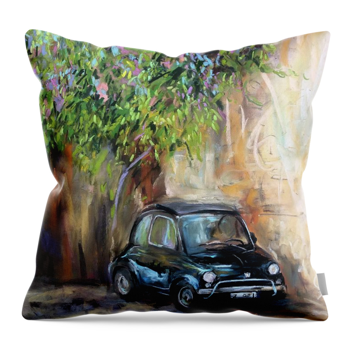 Follow Your Heart Throw Pillow featuring the painting Follow your heart by Jieming Wang