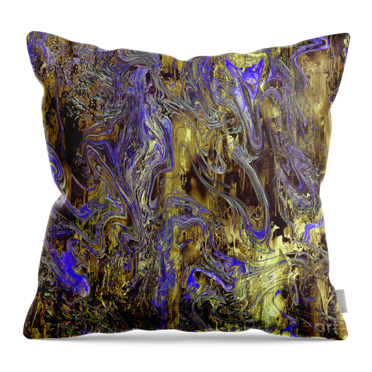 A-fine-art Throw Pillow featuring the painting Following My Dream 4 by Catalina Walker