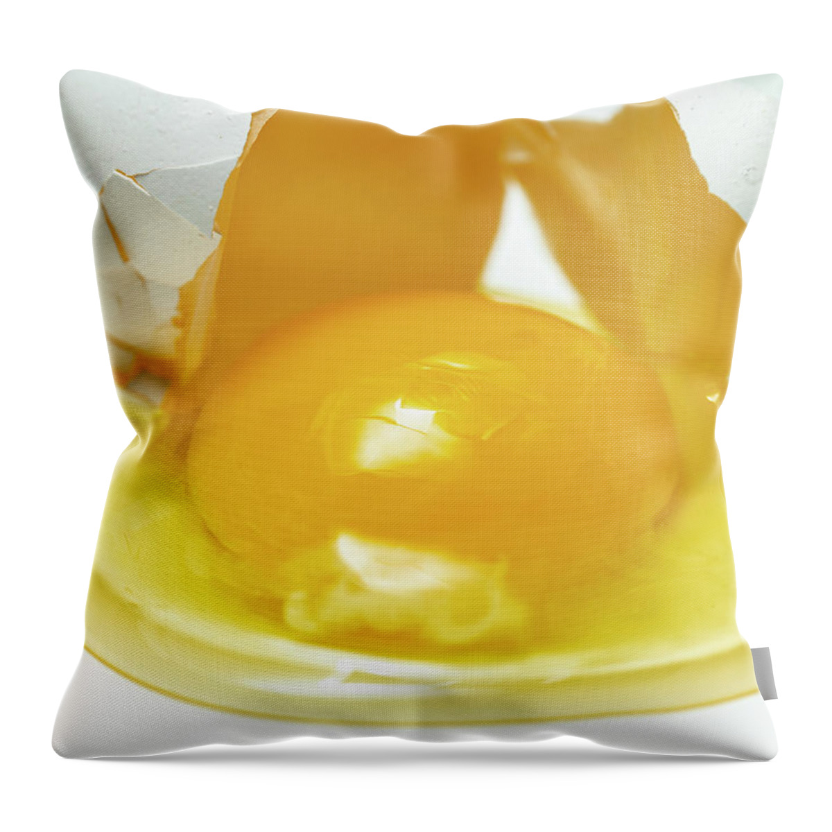 Food Throw Pillow featuring the photograph Food Photography - Egg by Amelia Pearn