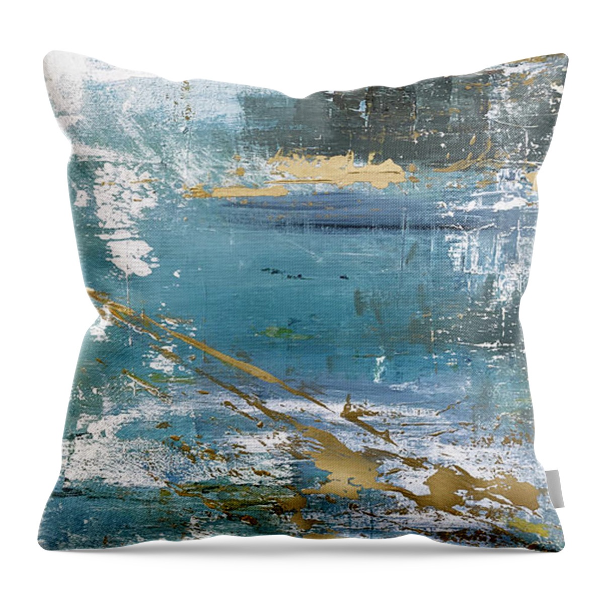 Water Throw Pillow featuring the painting For This Very Purpose II by Linda Bailey