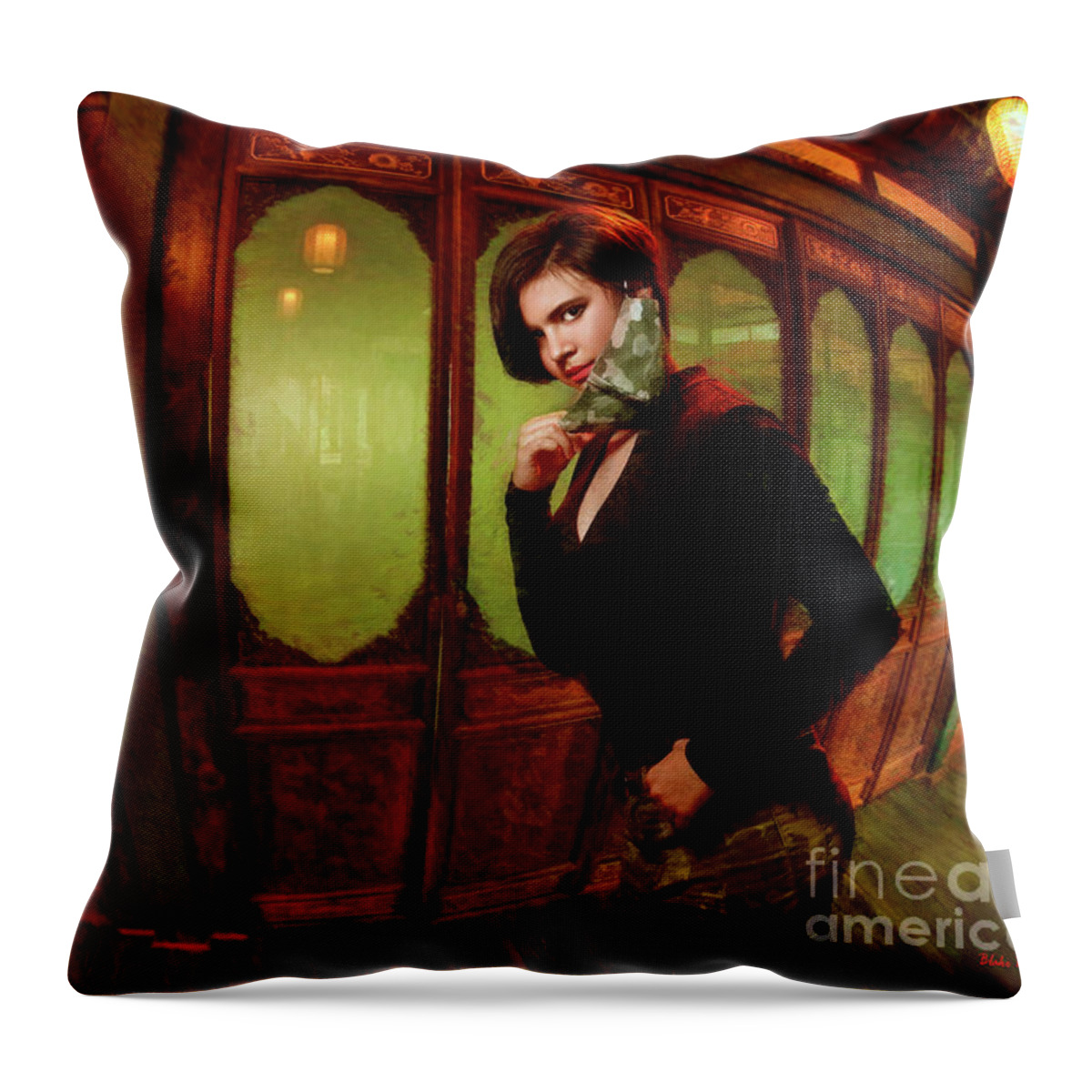  Throw Pillow featuring the photograph For You I Well Take Off My Mask by Blake Richards