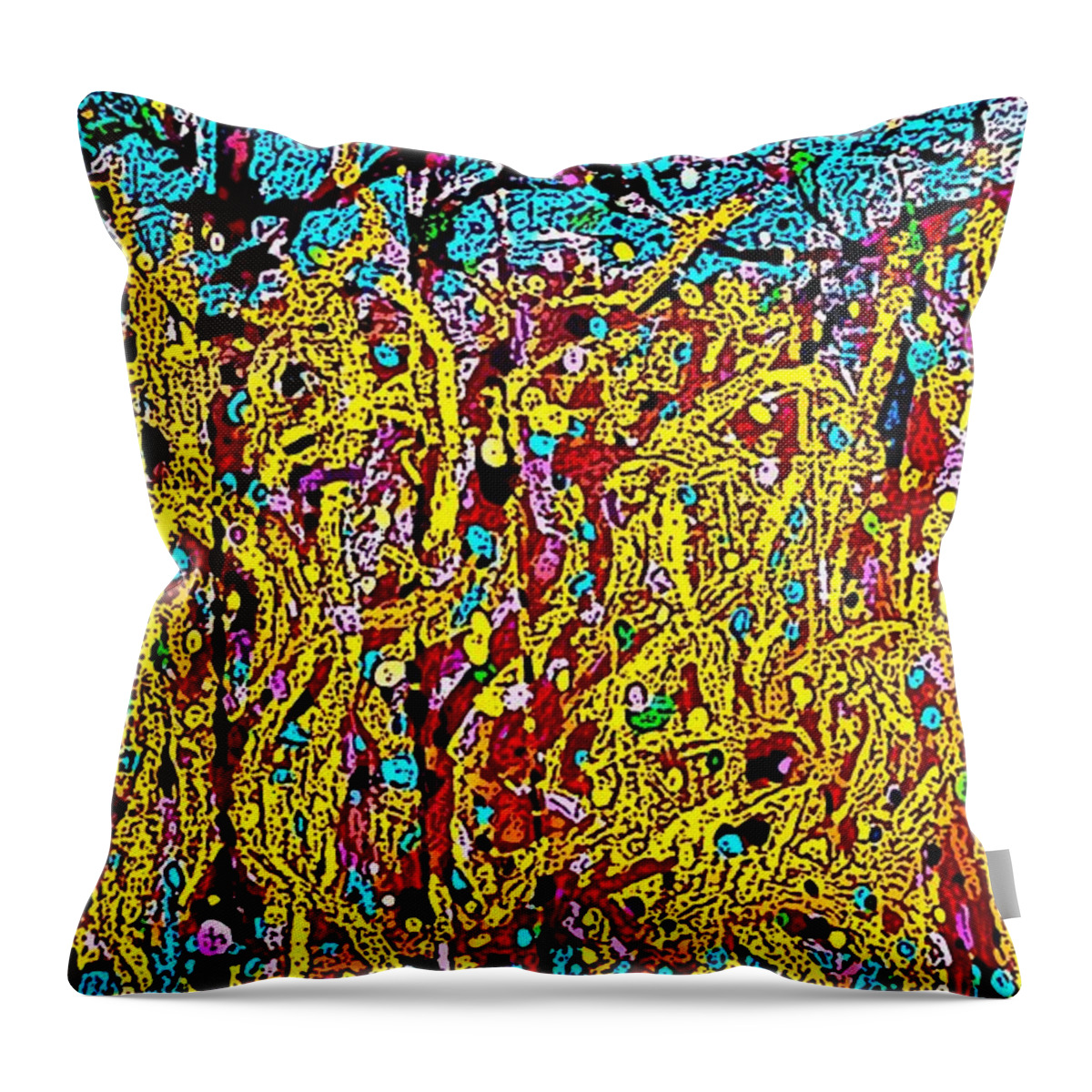 Fire Throw Pillow featuring the digital art Forest FireII by Joe Roache