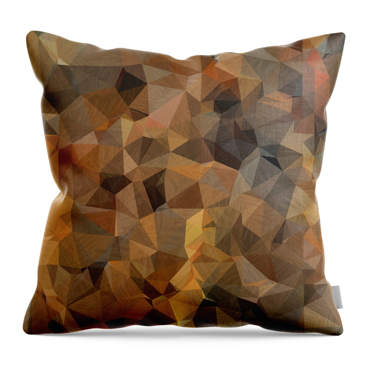 Abstract Throw Pillow featuring the photograph Forest Floor Abstract by Jerry Abbott