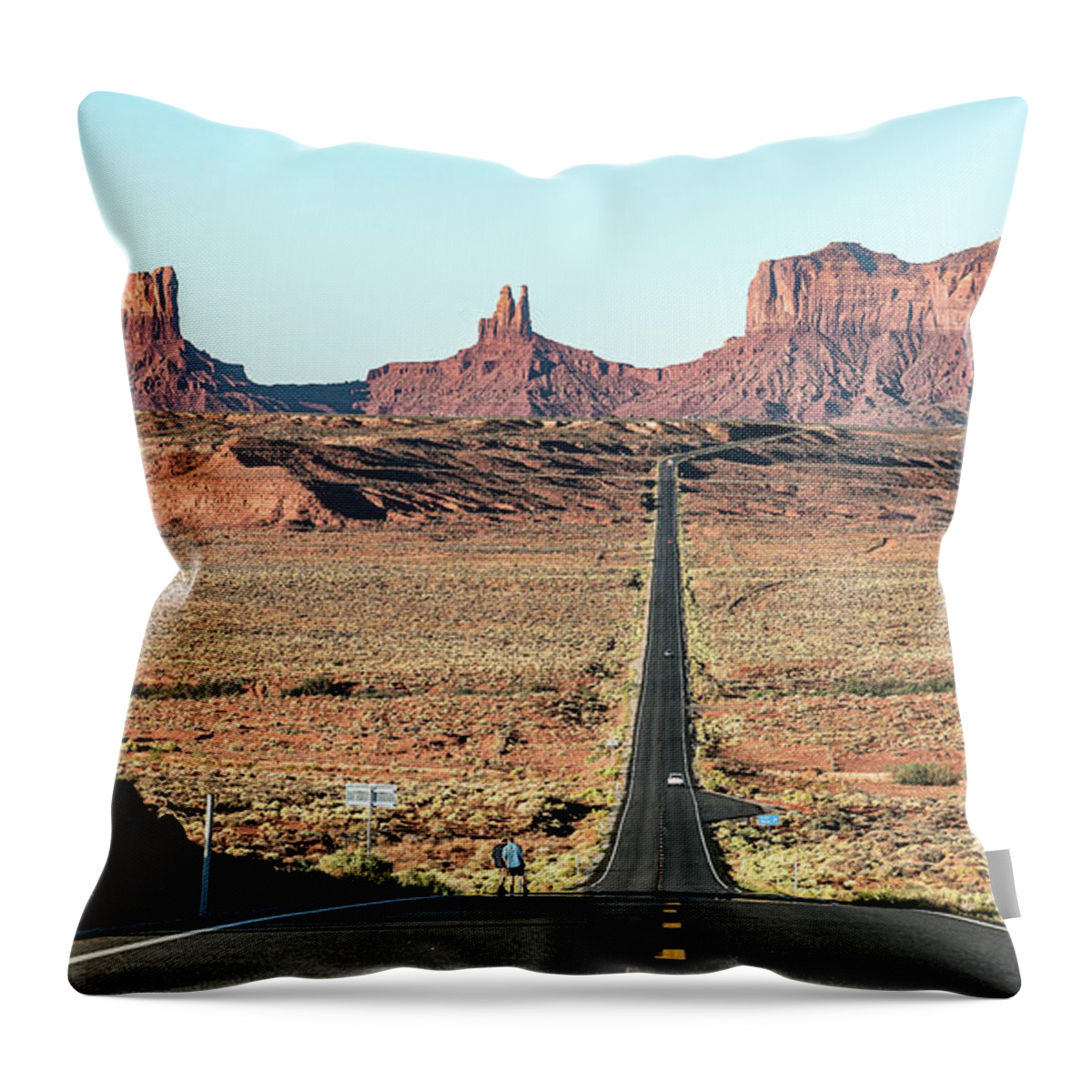 Arizona Throw Pillow featuring the photograph Forrest Gump Point by Rudy Wilms