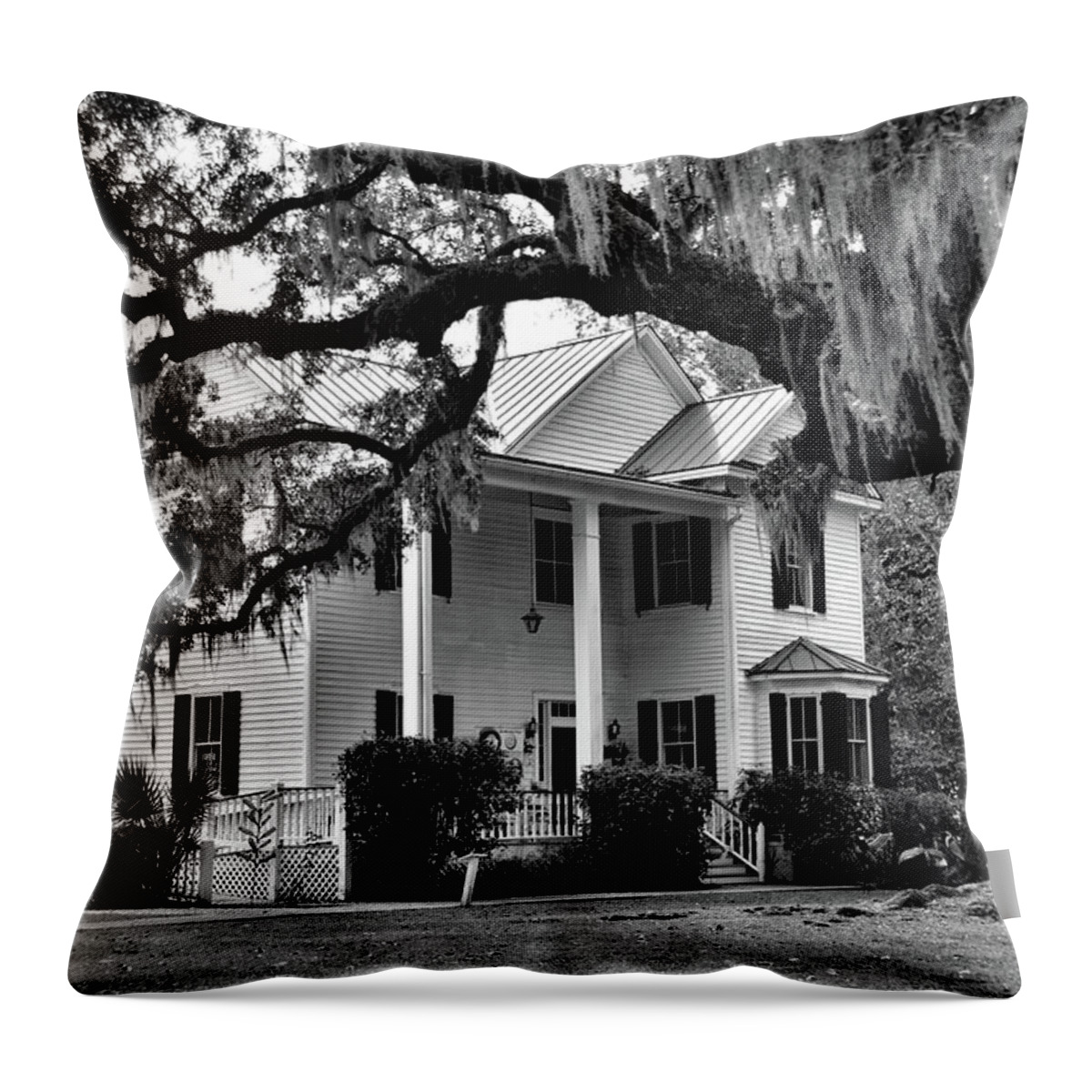 Frampton House Throw Pillow featuring the photograph Frampton House by Ben Prepelka