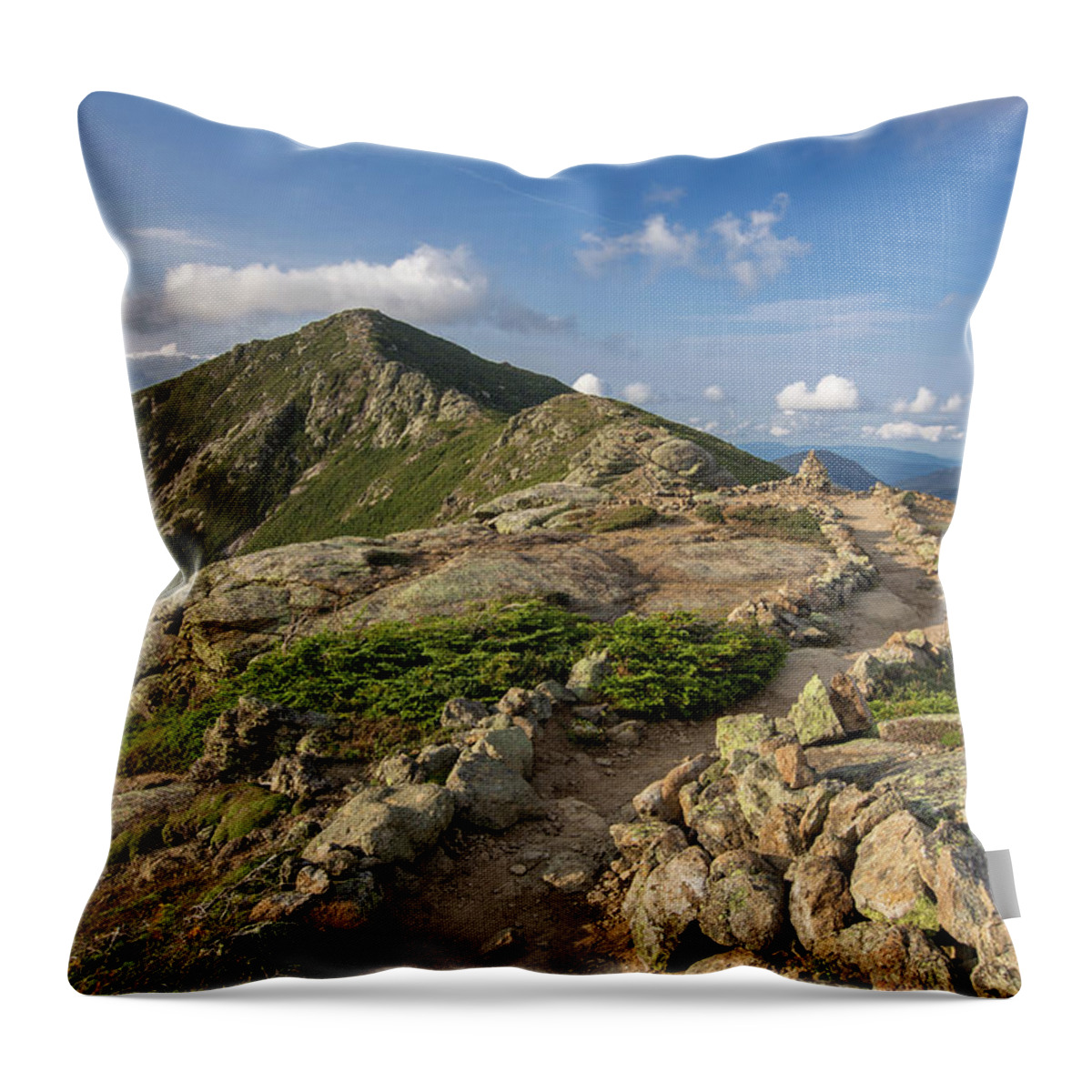 Franconia Throw Pillow featuring the photograph Franconia Ridge Summer by White Mountain Images