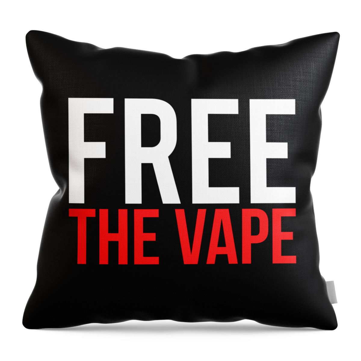 Protest Throw Pillow featuring the digital art Free the Vape Ban Protest by Flippin Sweet Gear