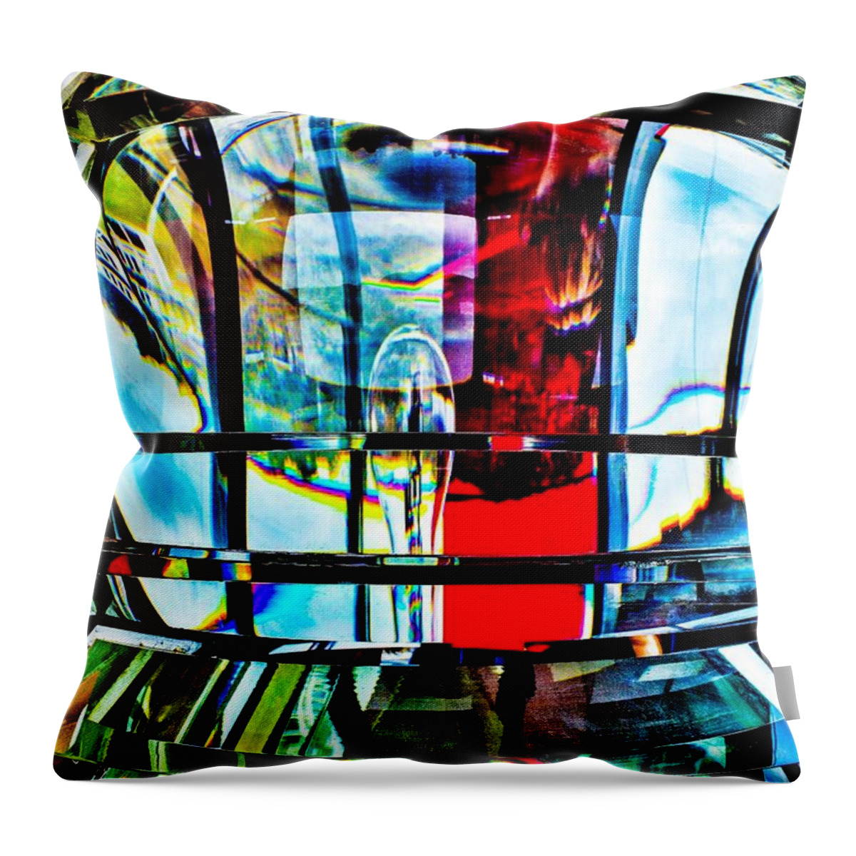 Fresnel Lens Throw Pillow featuring the photograph Fresnel Lens by Addison Likins