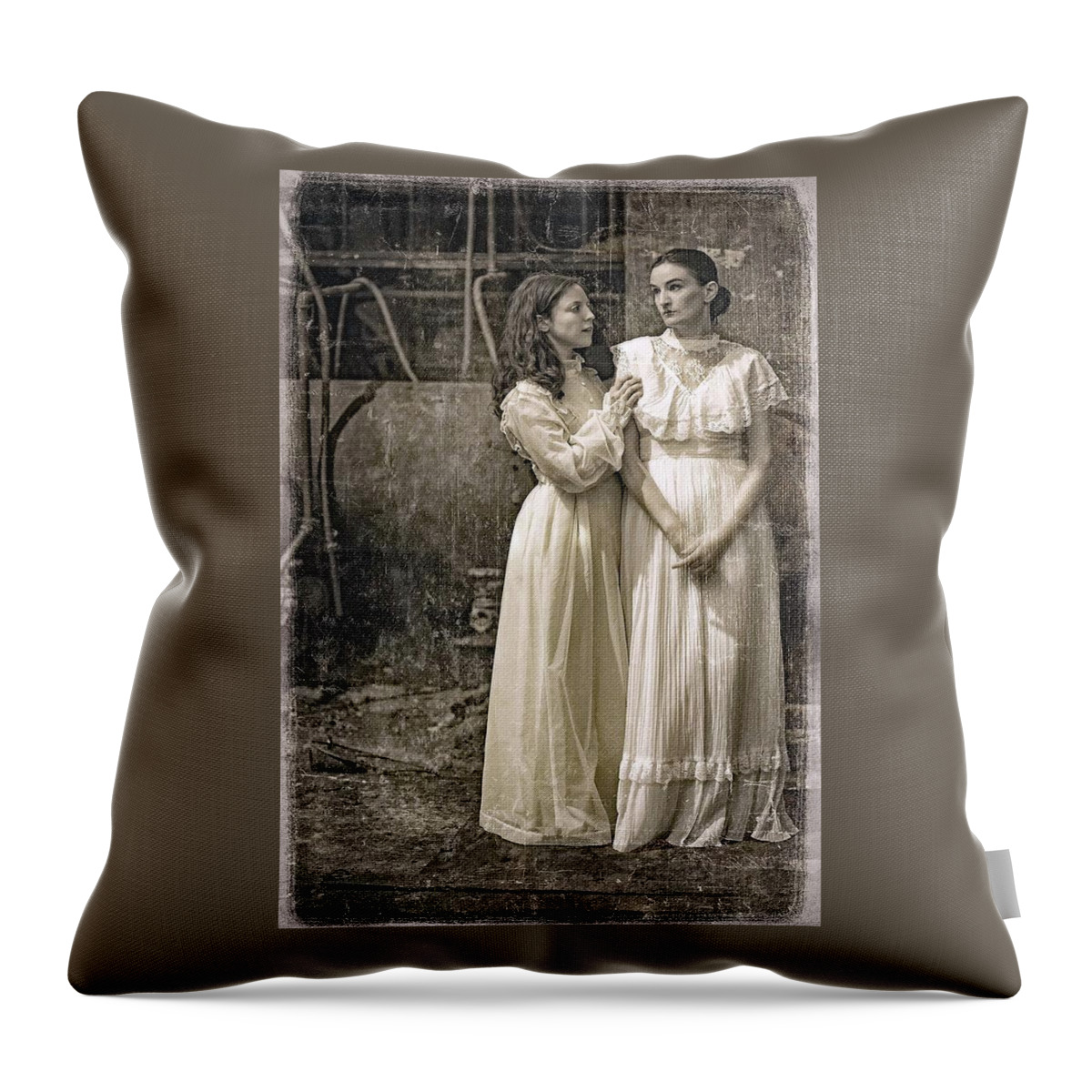 Dakota Lee And Katriella Throw Pillow featuring the photograph Friends by Bruce Bowers