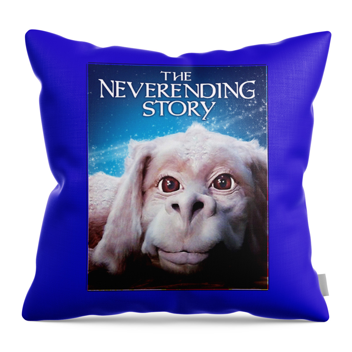 Neverending Story Throw Pillow featuring the digital art Funny Men The Neverending Story Awesome For Music Fan by Mizorey Tee