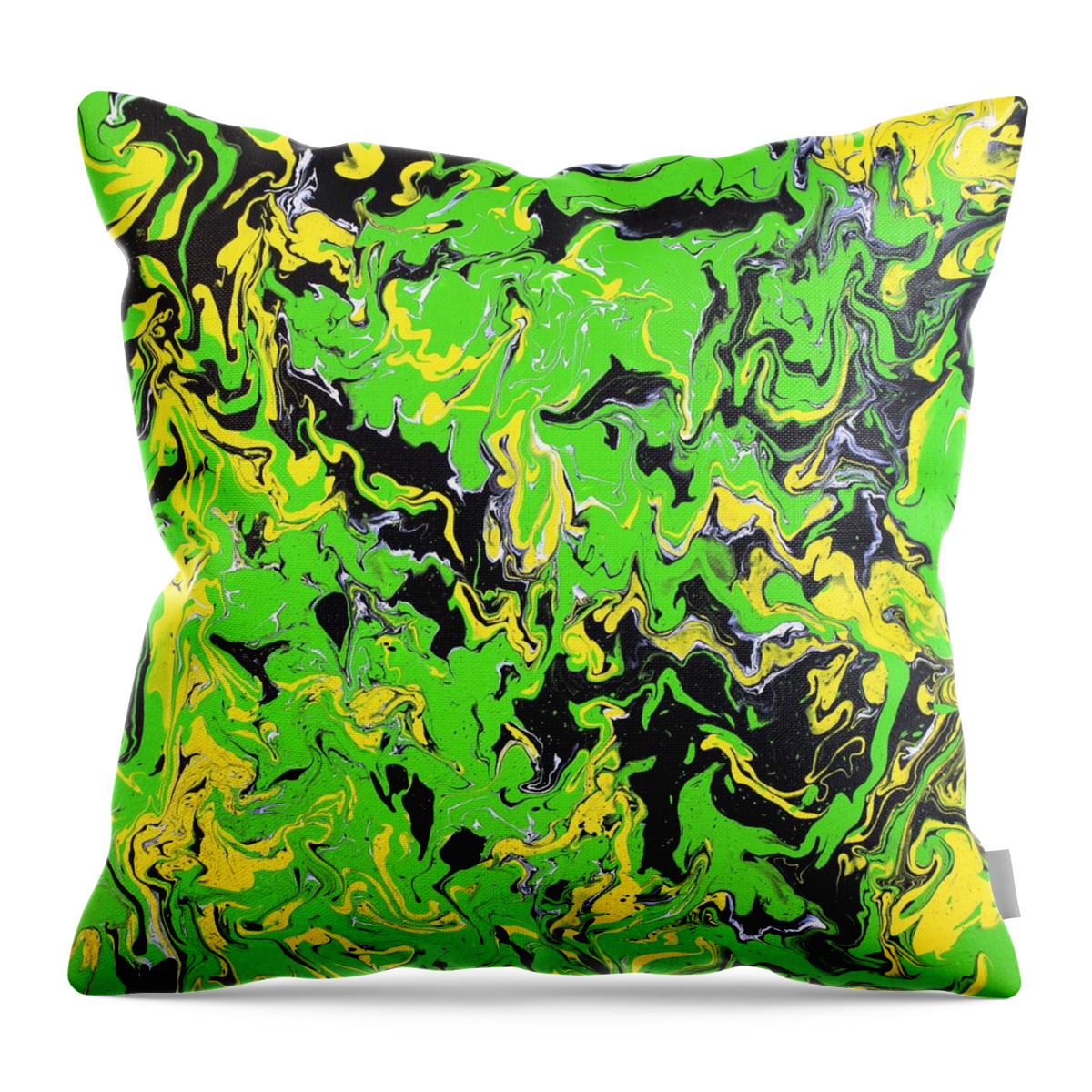  Throw Pillow featuring the painting Future View by Embrace The Matrix