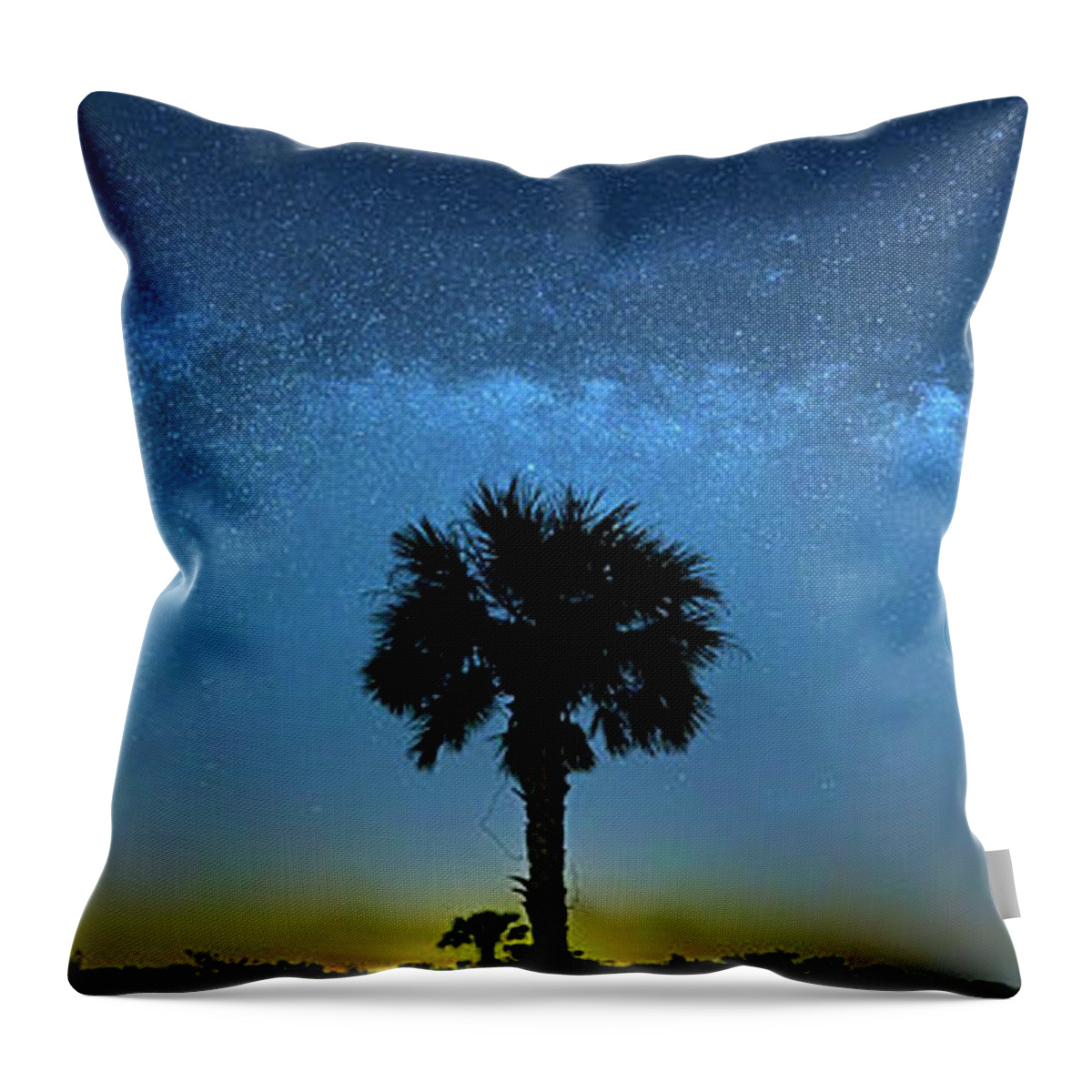 Milky Way Throw Pillow featuring the photograph Galactic Ocean by Mark Andrew Thomas