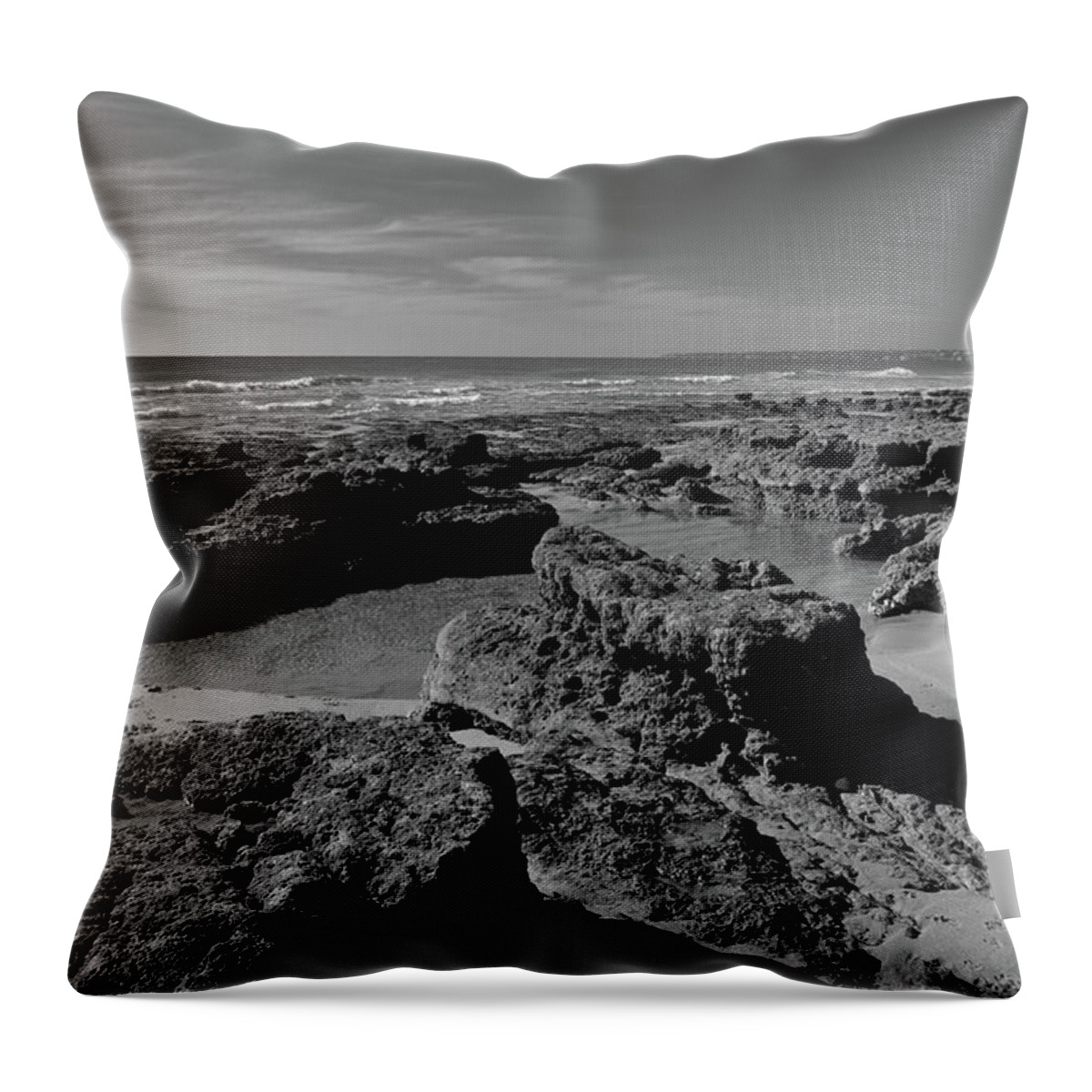 Algarve Throw Pillow featuring the photograph Gale Low Tides by Angelo DeVal