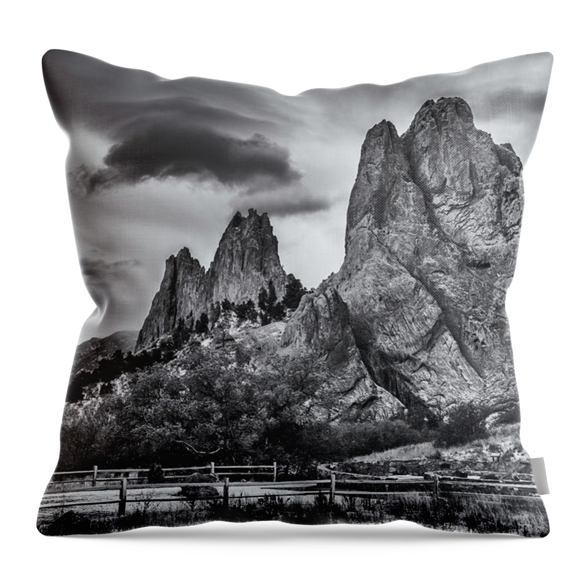 Colorado Throw Pillow featuring the photograph Garden Storm by Darren White
