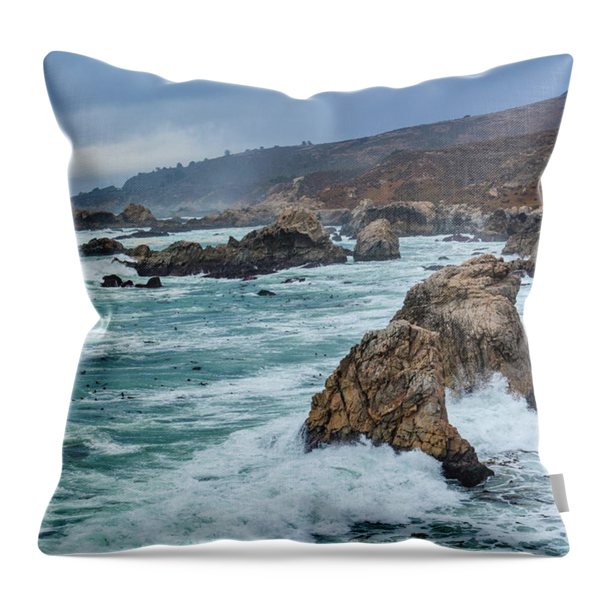 Big Sur Throw Pillow featuring the photograph Garrapata Central Coast by Kyle Hanson