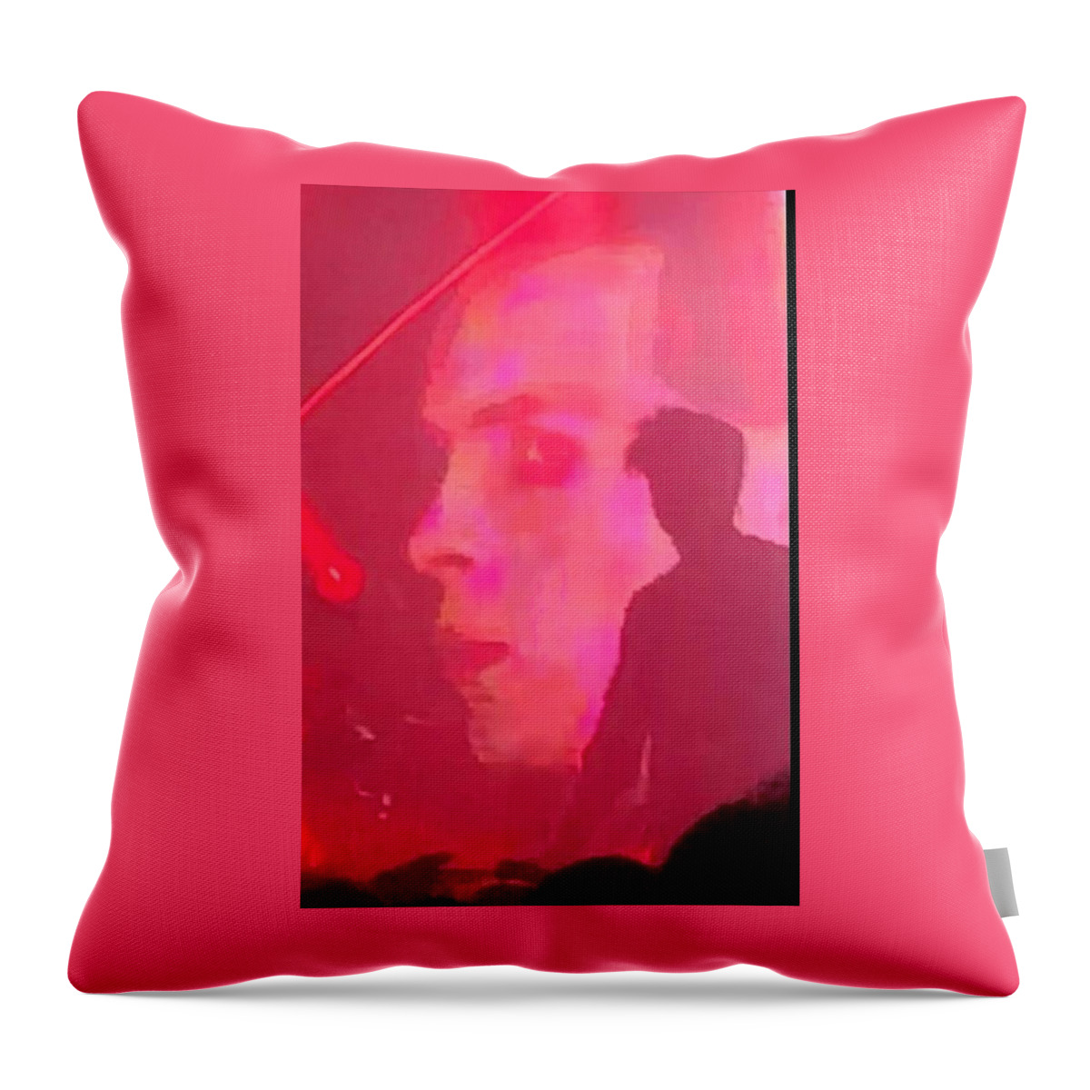  Throw Pillow featuring the photograph Gary Numan Past And Present by Gordon James