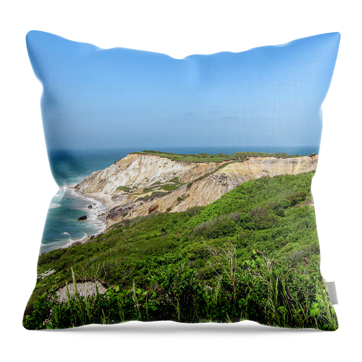 Aquinnah Throw Pillow featuring the photograph Gay Head Lighthouse.... by David Choate