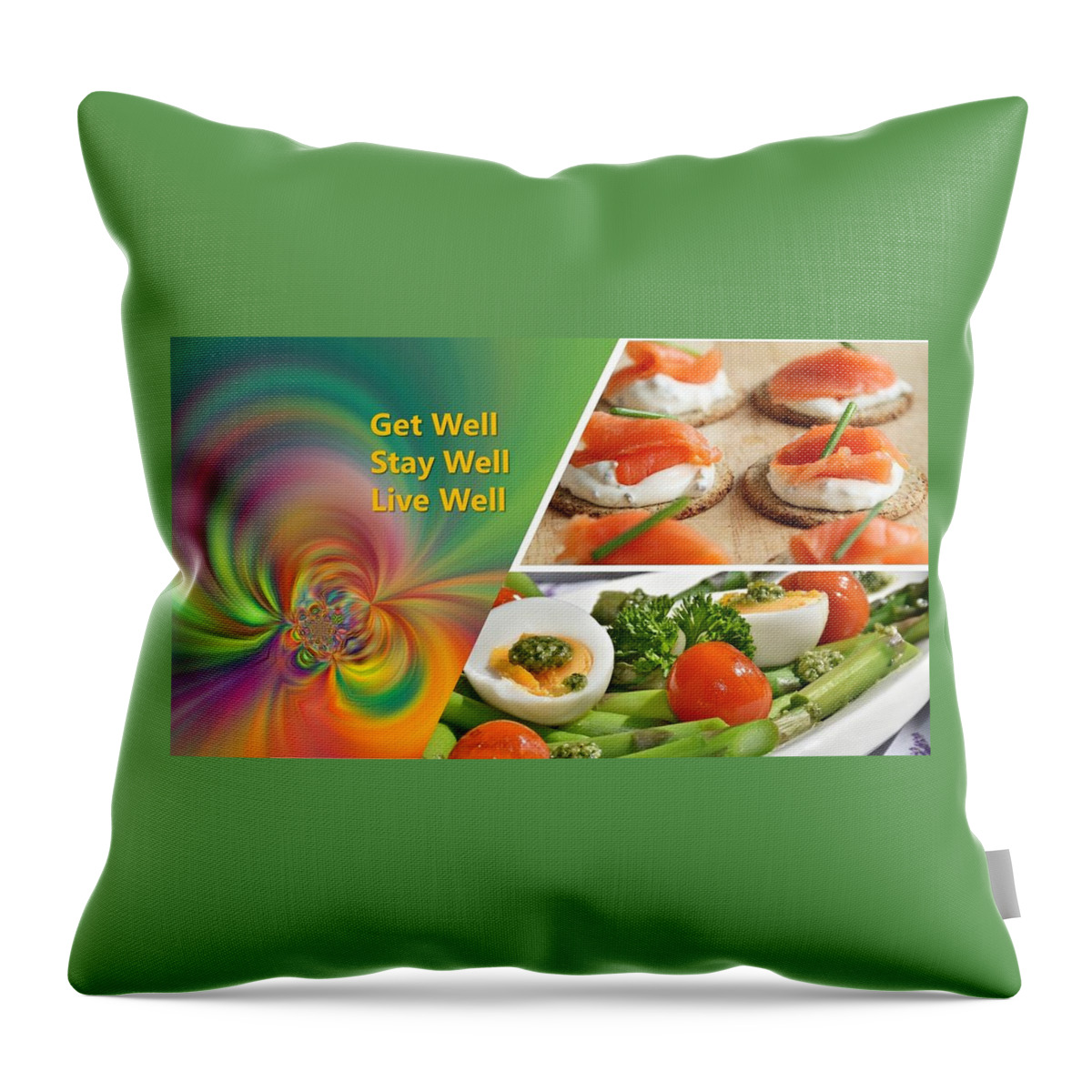 Get Well Throw Pillow featuring the photograph Get Well, Stay Well, Live Well by Nancy Ayanna Wyatt