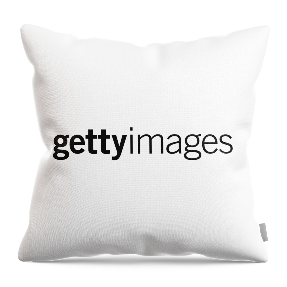 Getty Images Logo Throw Pillow featuring the digital art Getty Images Logo by Getty Images