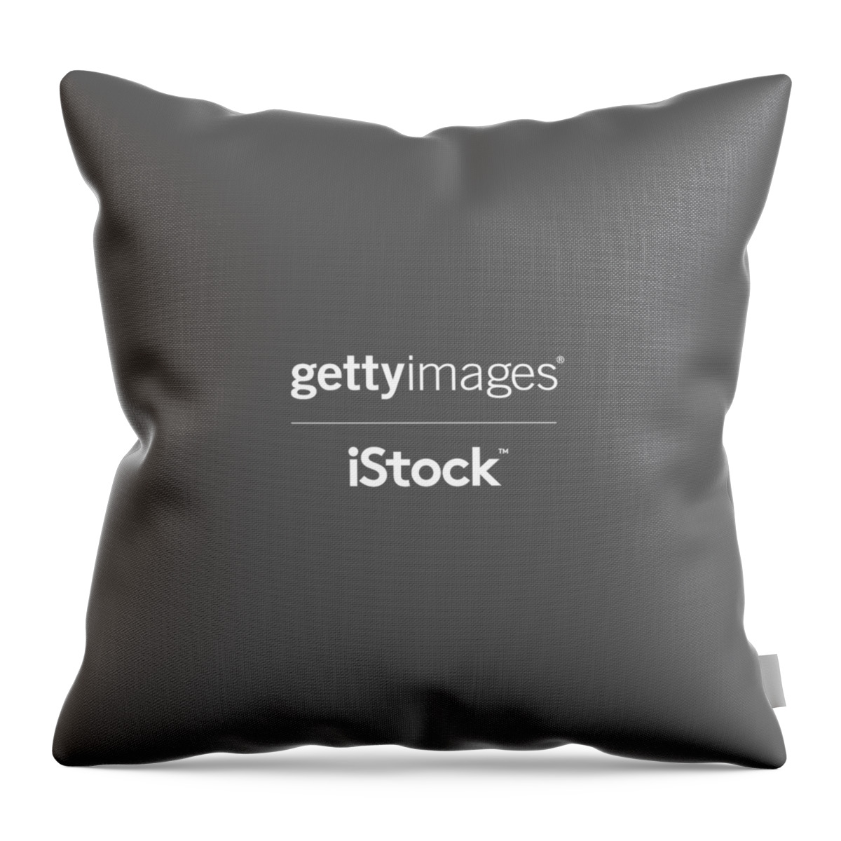 Getty Images Logo Throw Pillow featuring the digital art Getty Istock White Logo by Getty Images
