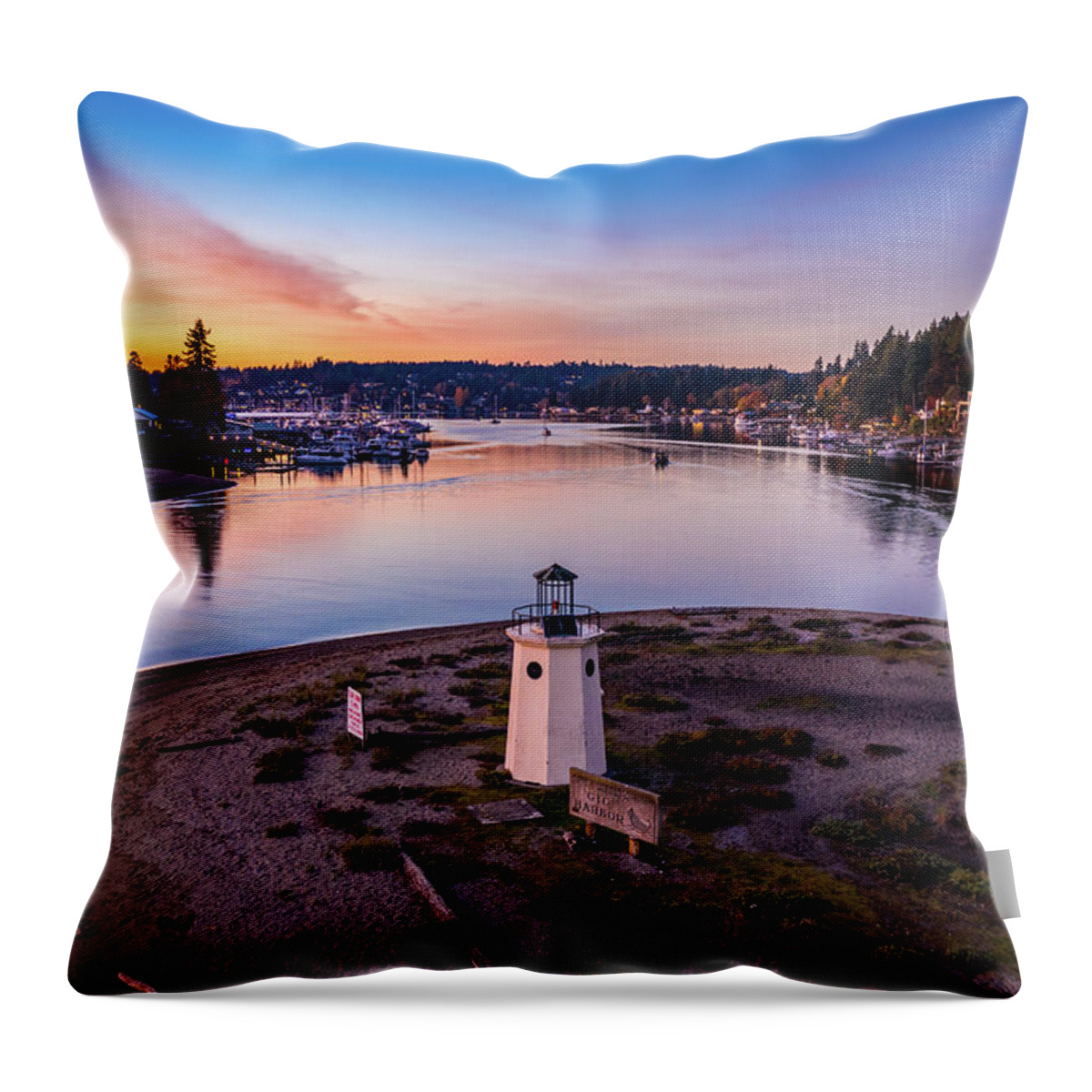 Drone Throw Pillow featuring the photograph GH Light 1 by Clinton Ward