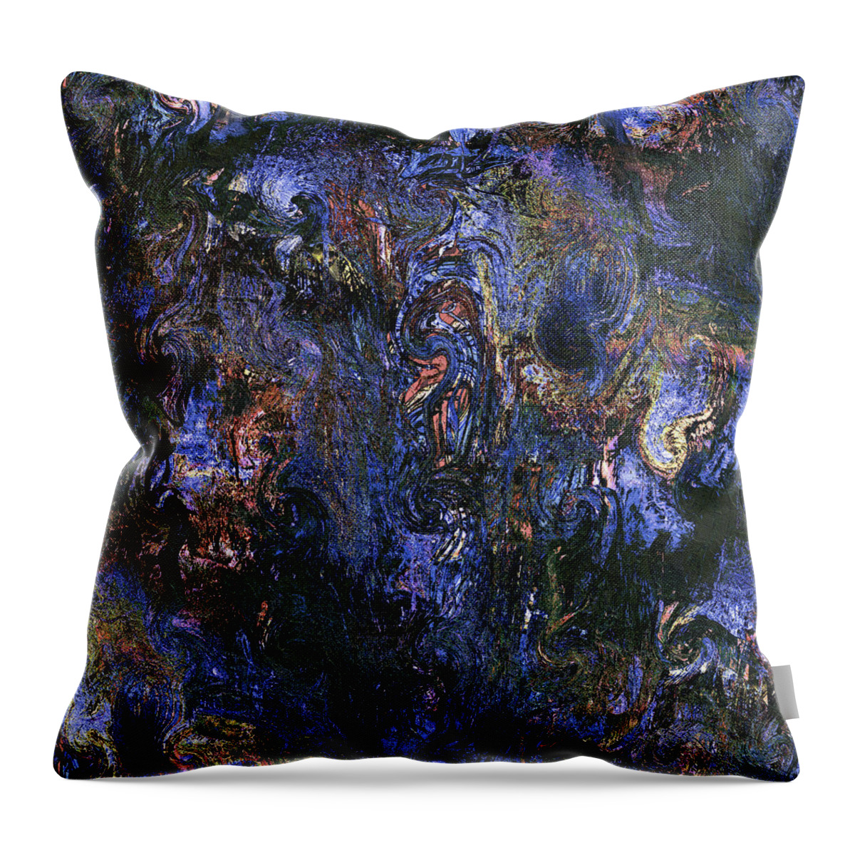 Ghosts Throw Pillow featuring the painting Ghosts by Natalie Holland