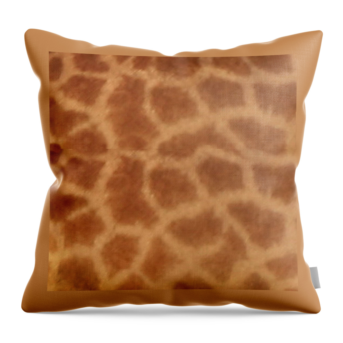 Giraffe Throw Pillow featuring the photograph Giraffe Print by Karen Zuk Rosenblatt