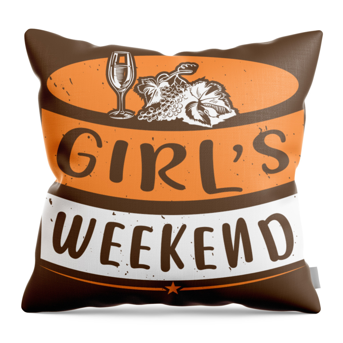 Girls Throw Pillow featuring the digital art Girls Trip Gift Girl's Weekend Funny Women by Jeff Creation