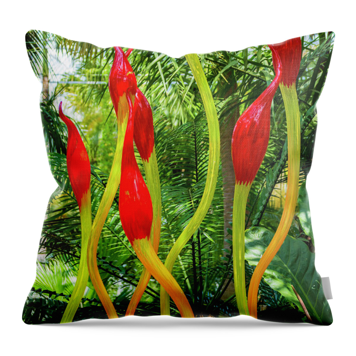 Pittsburgh Throw Pillow featuring the photograph Glass Buds by Stewart Helberg