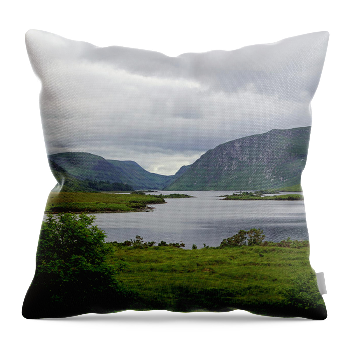 Mountain Throw Pillow featuring the photograph Glenveagh National Park by Babett Paul