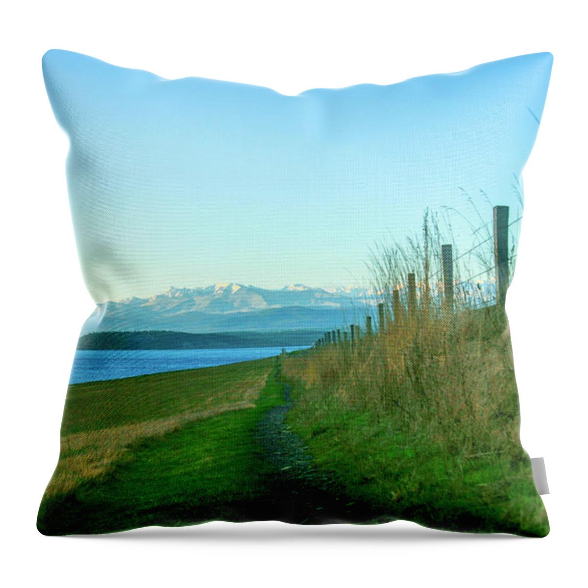 Bluff Throw Pillow featuring the photograph Go Take a Hike by Leslie Struxness