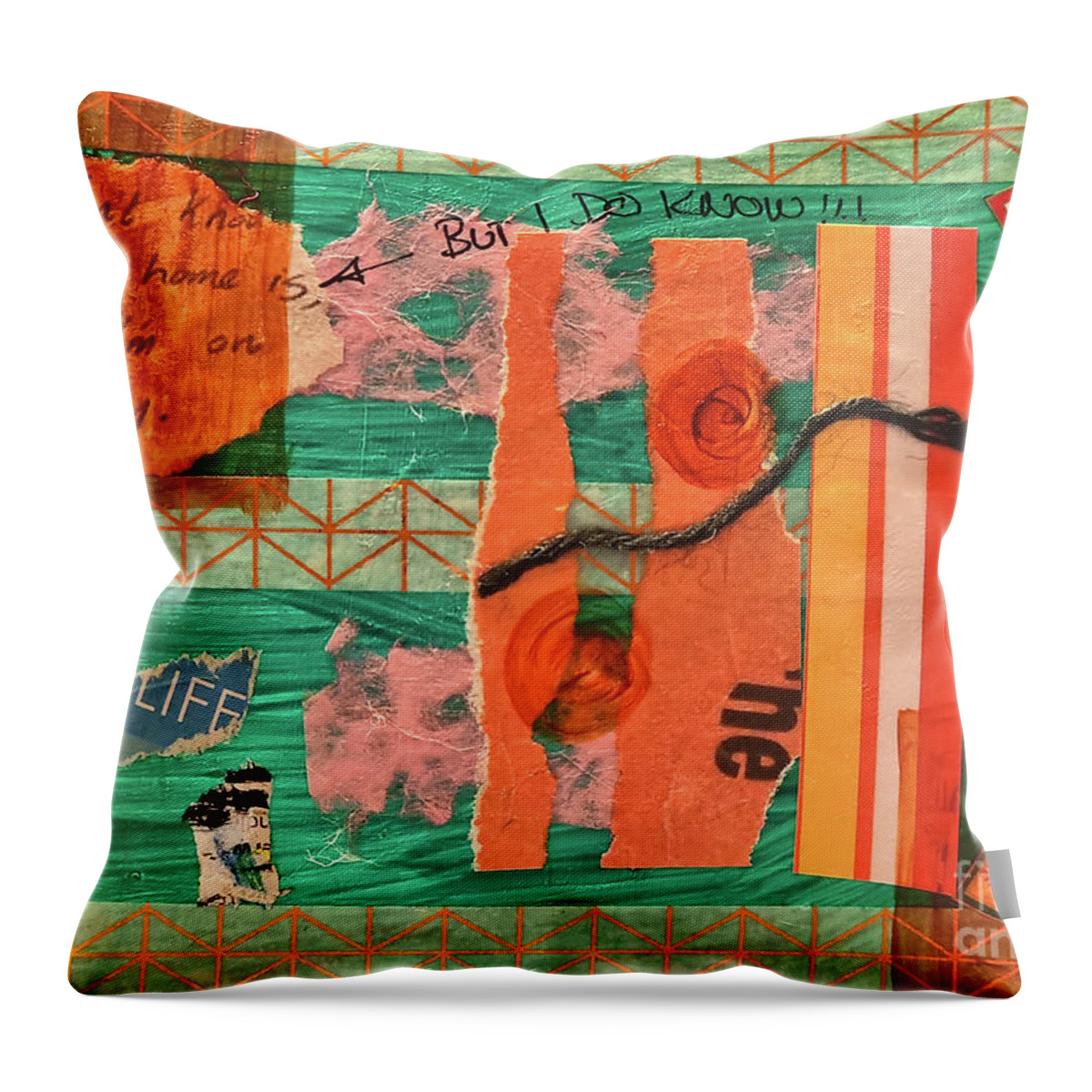 Invuitive Art Throw Pillow featuring the painting Going Home by Mimulux Patricia No