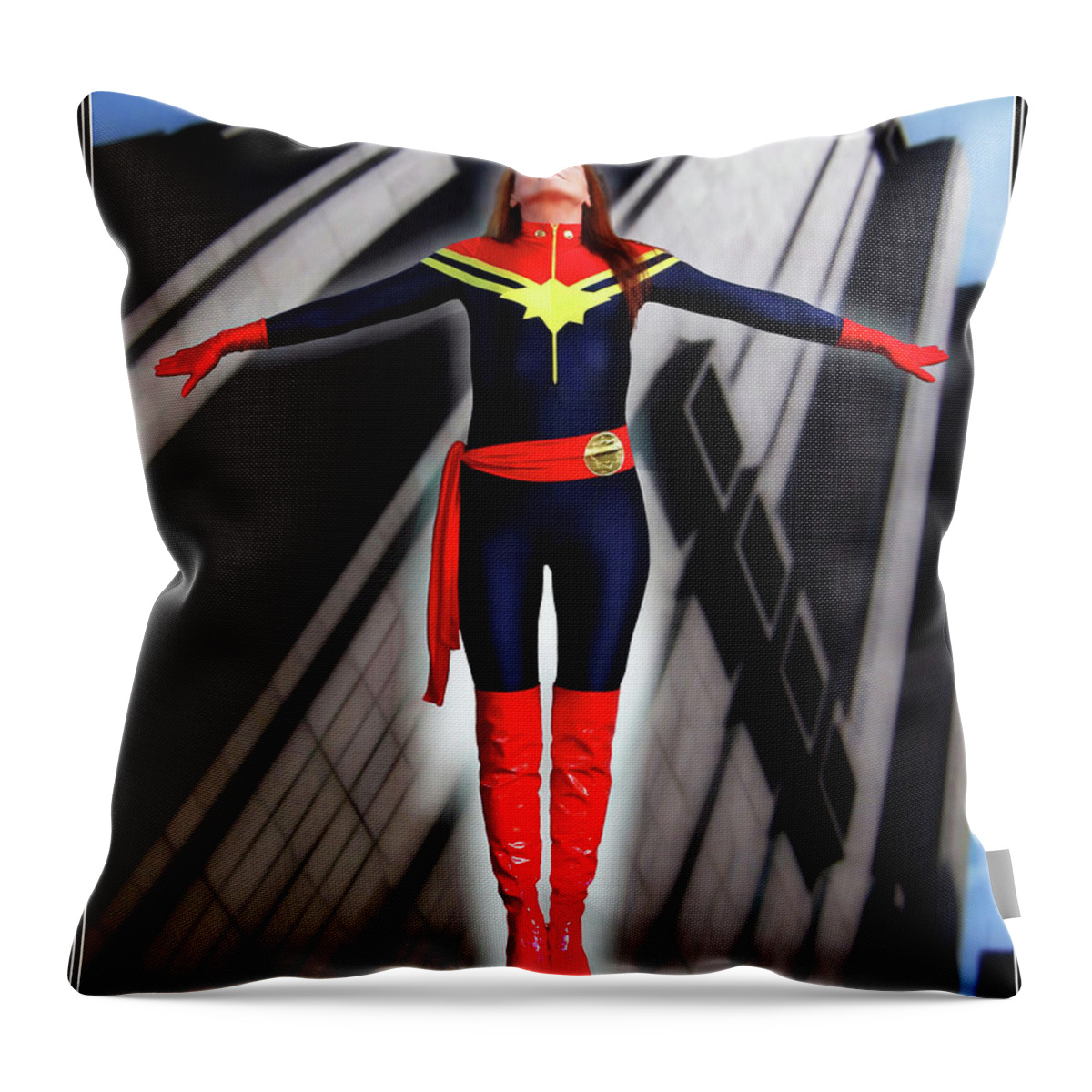 Captain Throw Pillow featuring the photograph Going Up by Jon Volden