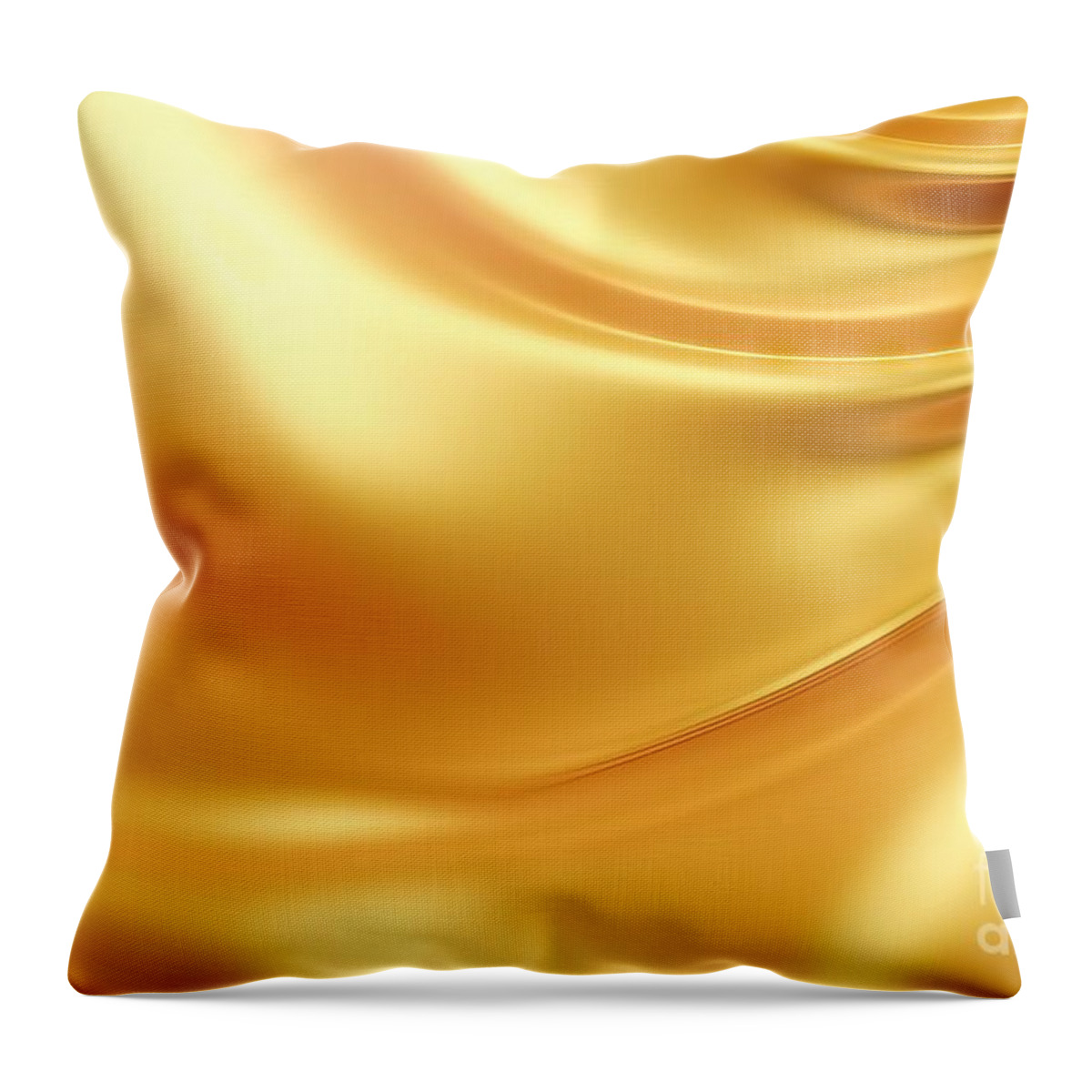 Abstract Throw Pillow featuring the painting gold abstract gradient background for social media wallpaper and festive background like Christmas and Valentine. by N Akkash