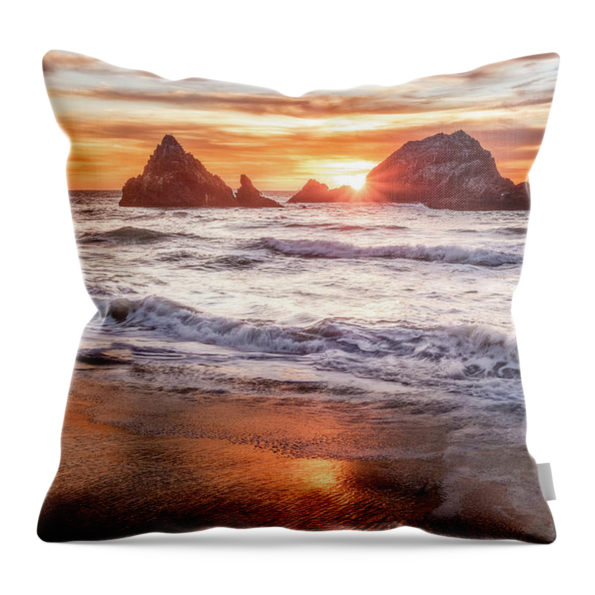 Beautiful Throw Pillow featuring the photograph Gold by Gary Geddes