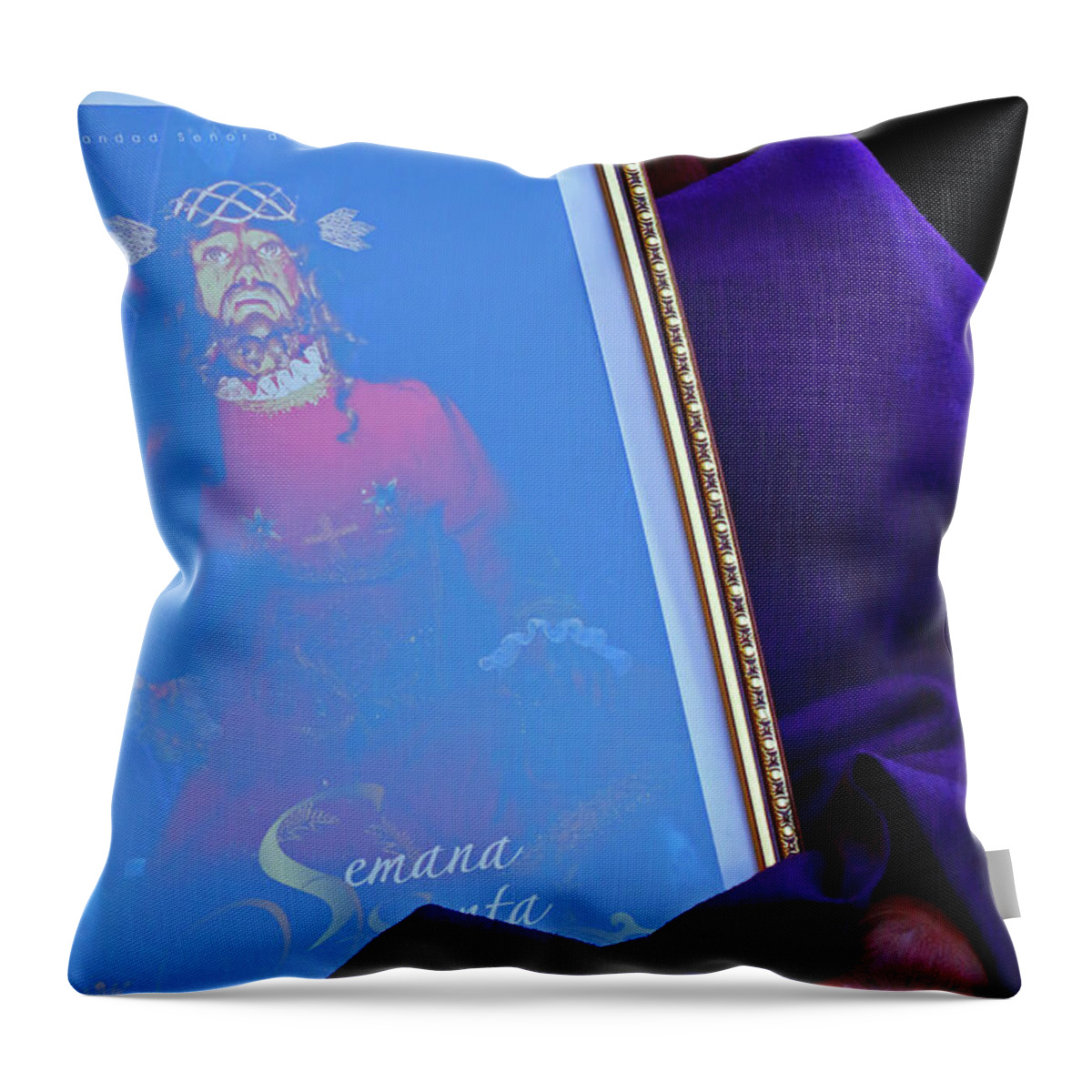 Jesus Throw Pillow featuring the photograph Good Friday Devotion by James Brunker