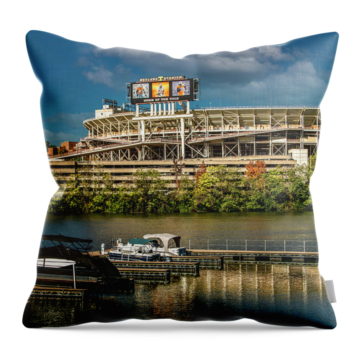 University Of Tennessee Throw Pillow featuring the photograph Good Ol' Rocky Top by Marcy Wielfaert