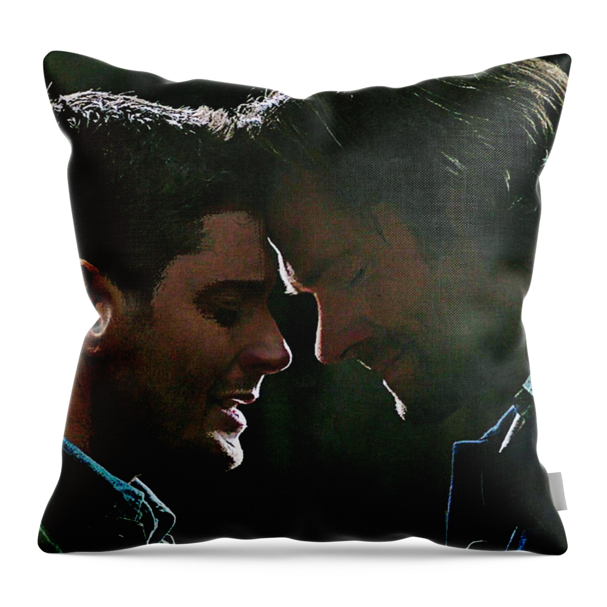 Supernatural Throw Pillow featuring the painting Goodbye by Mark Baranowski