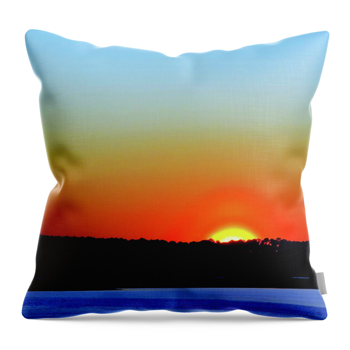 Sunset Throw Pillow featuring the photograph Goodnight, Hilton Head 2 by Rick Locke - Out of the Corner of My Eye