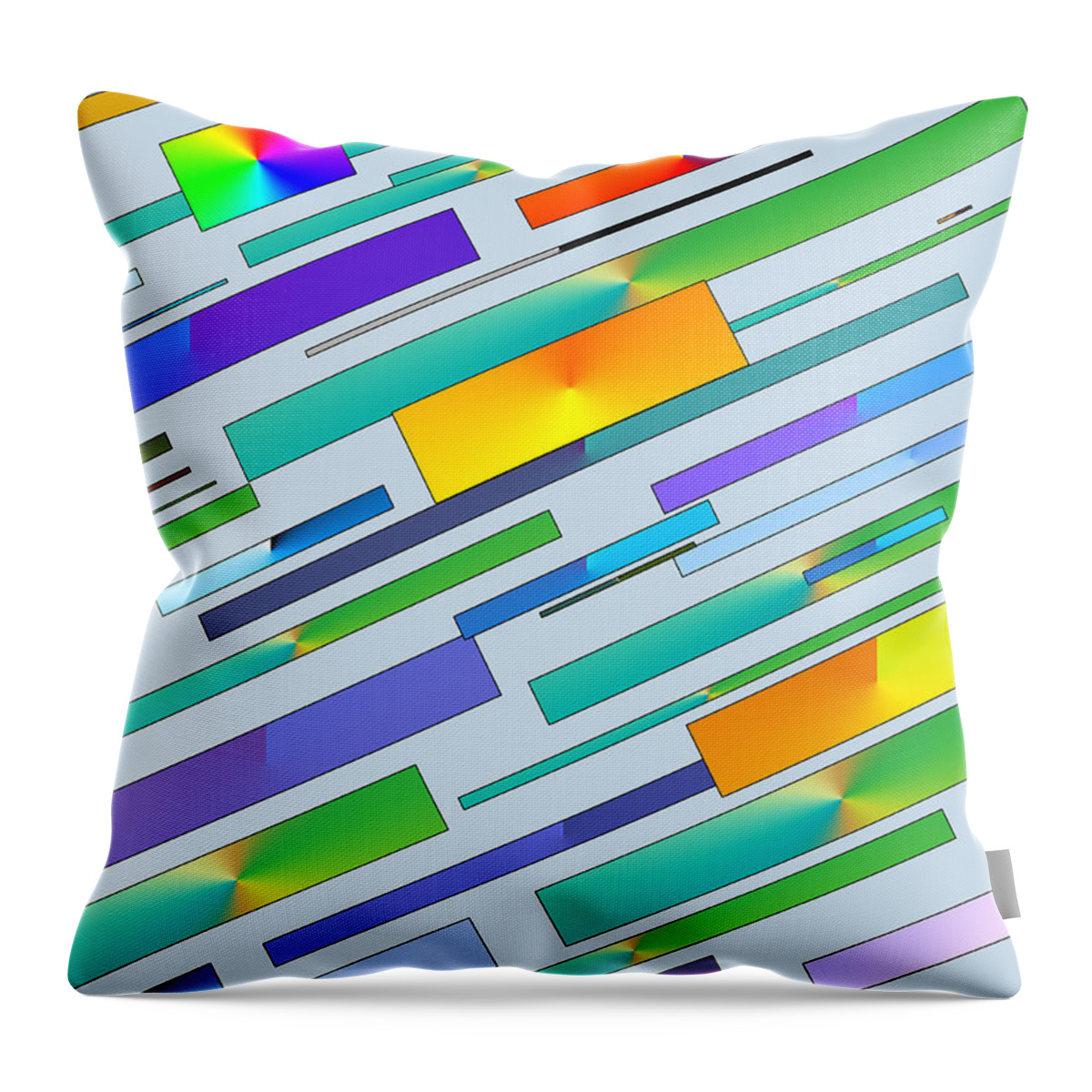 Digital Image Throw Pillow featuring the digital art Gradienta by George Pennington