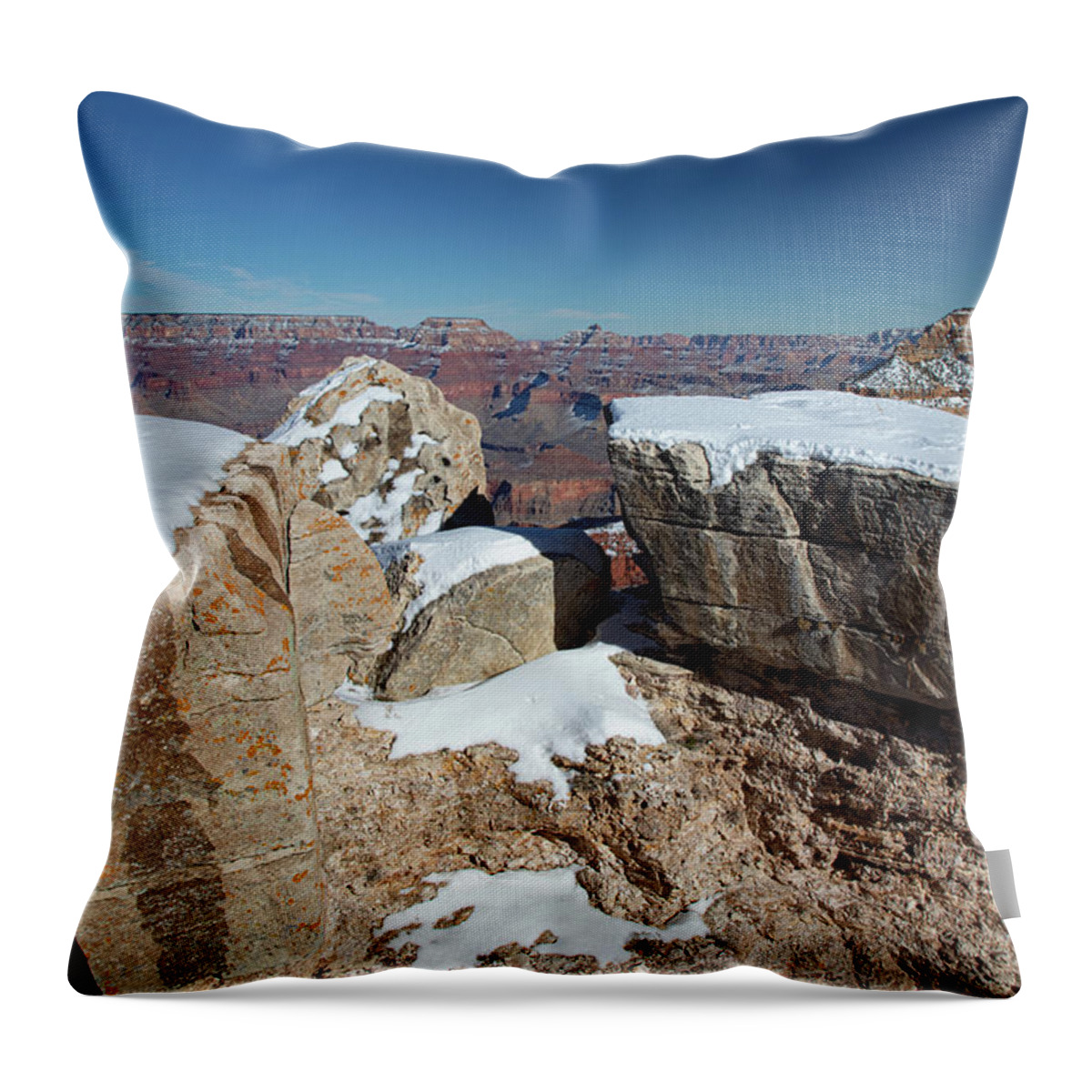 Grand Canyon Throw Pillow featuring the photograph Grand Canyon #11 by Steve Templeton