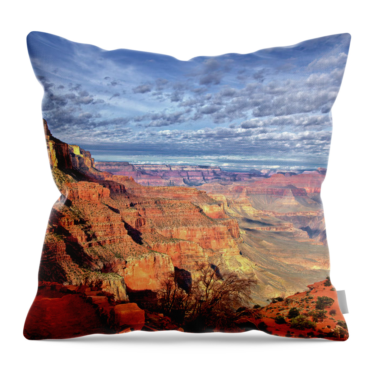 Grand Canyon Throw Pillow featuring the photograph Grand Canyon View by Bob Falcone