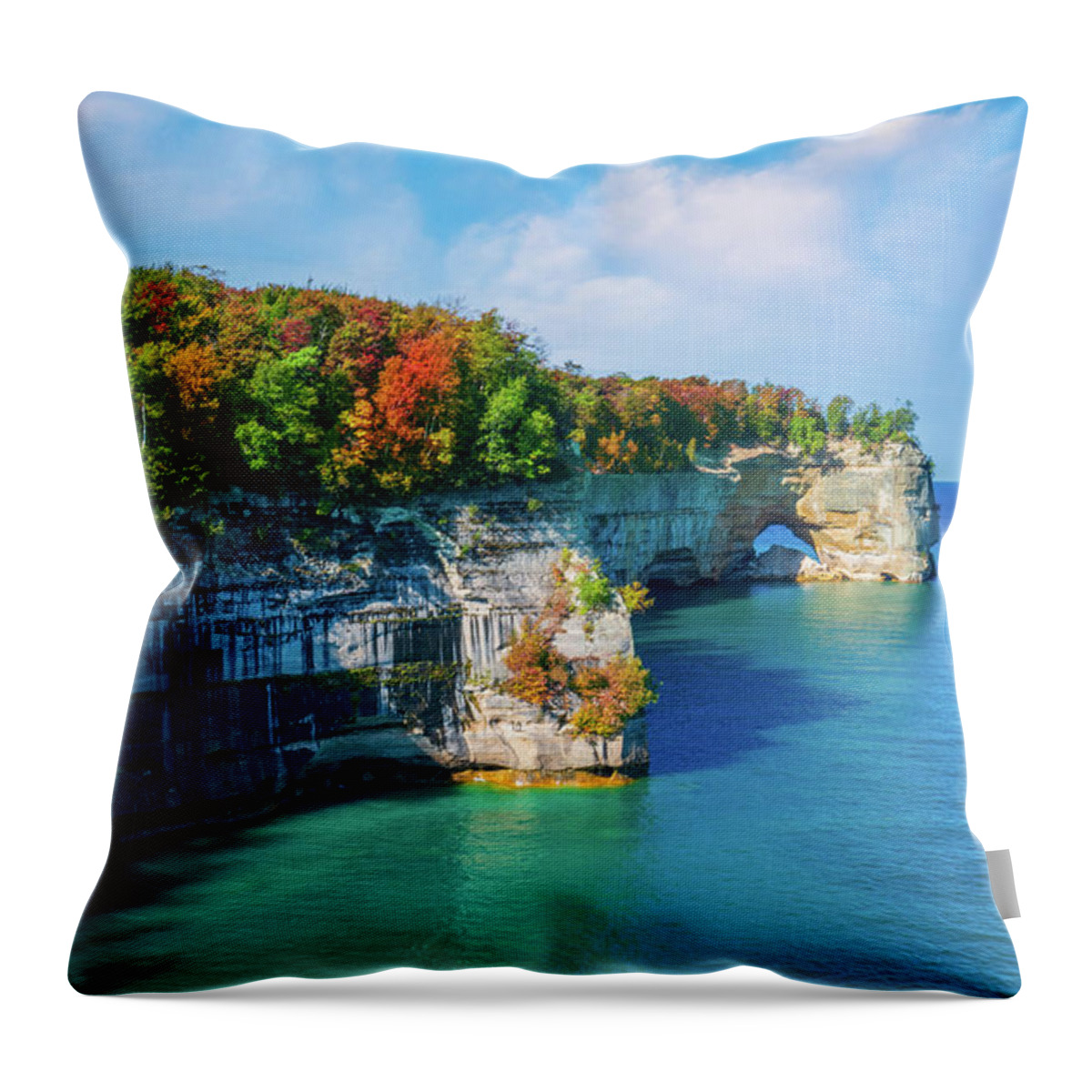 Grand Portal Point Throw Pillow featuring the digital art Grand Portal Point by Kevin McClish