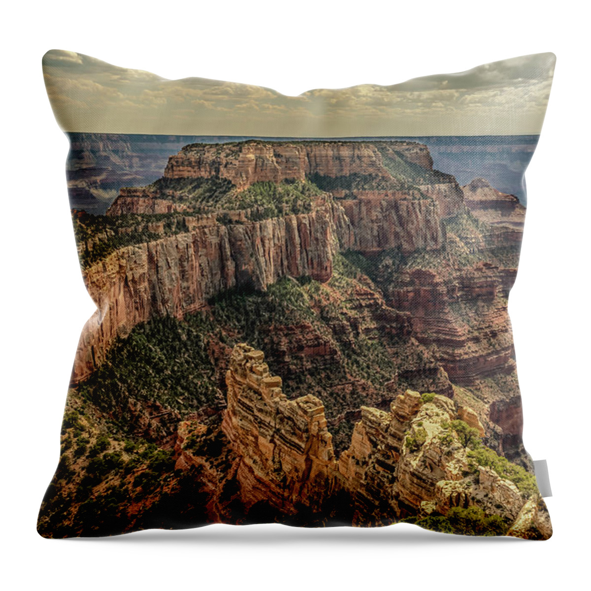 South Rim Throw Pillow featuring the photograph Grand Views by Scott Youmans