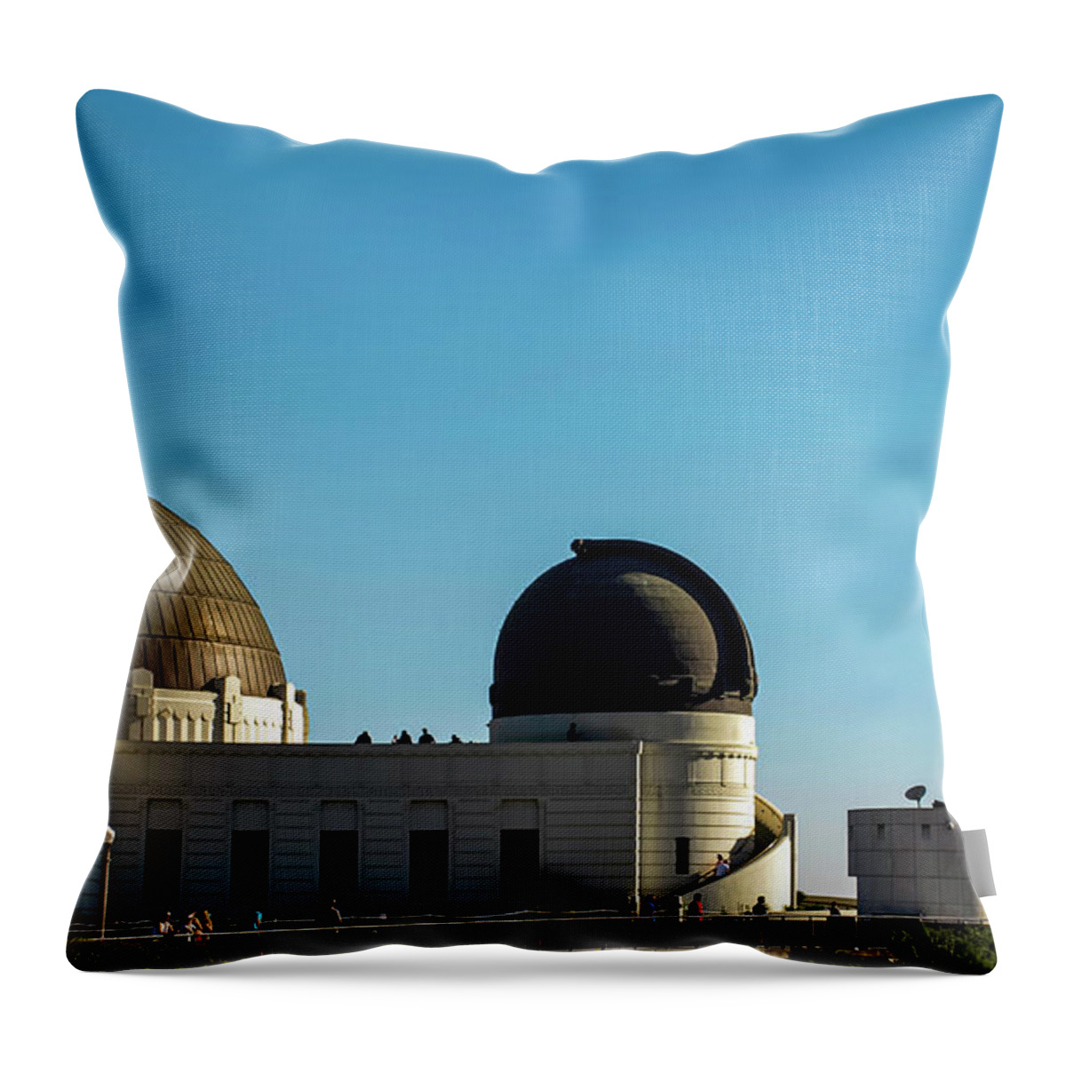 Griffith Observatory Throw Pillow featuring the photograph Griffith Observatory by Mary Capriole
