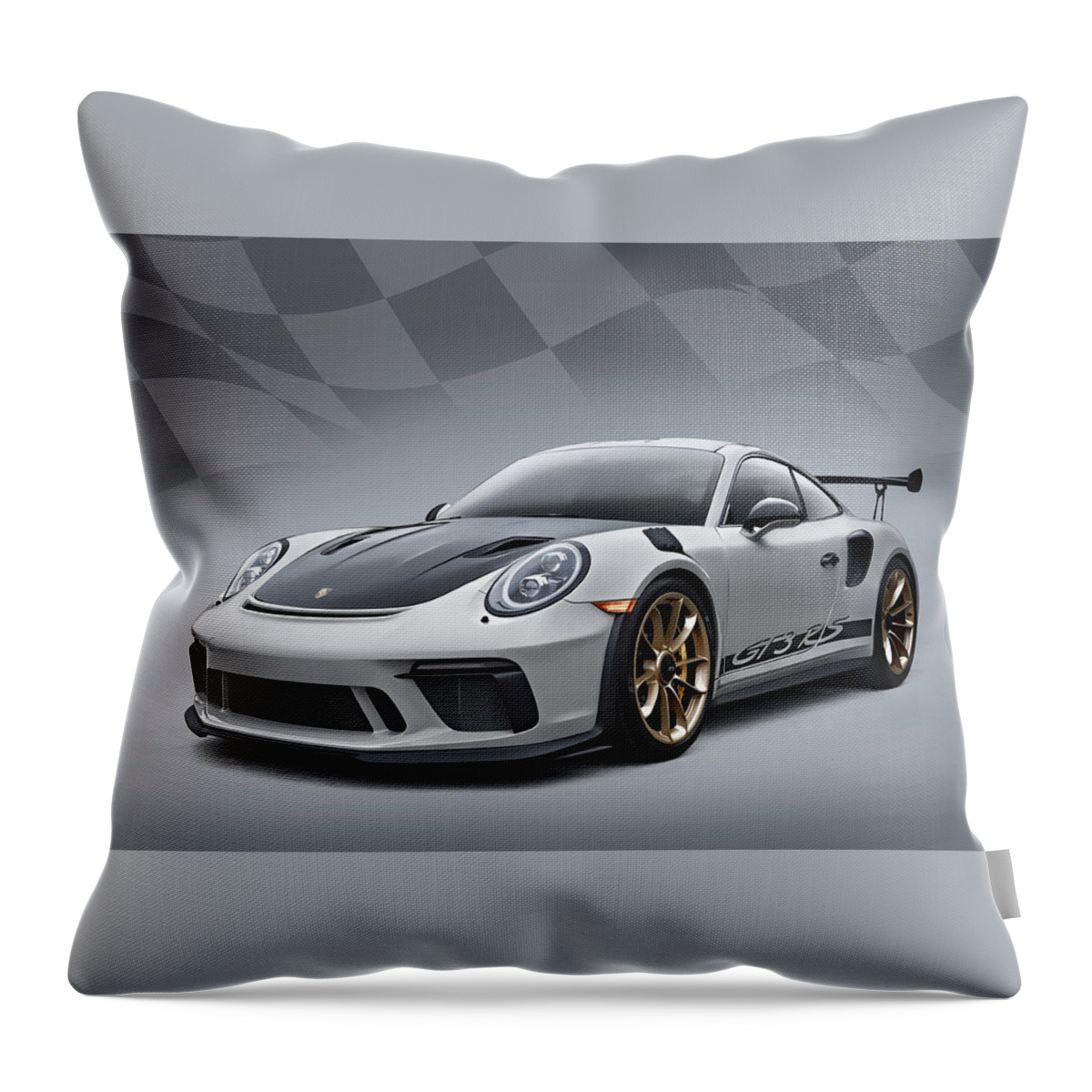 Porsche Throw Pillow featuring the photograph Gt3 Rs by Douglas Pittman