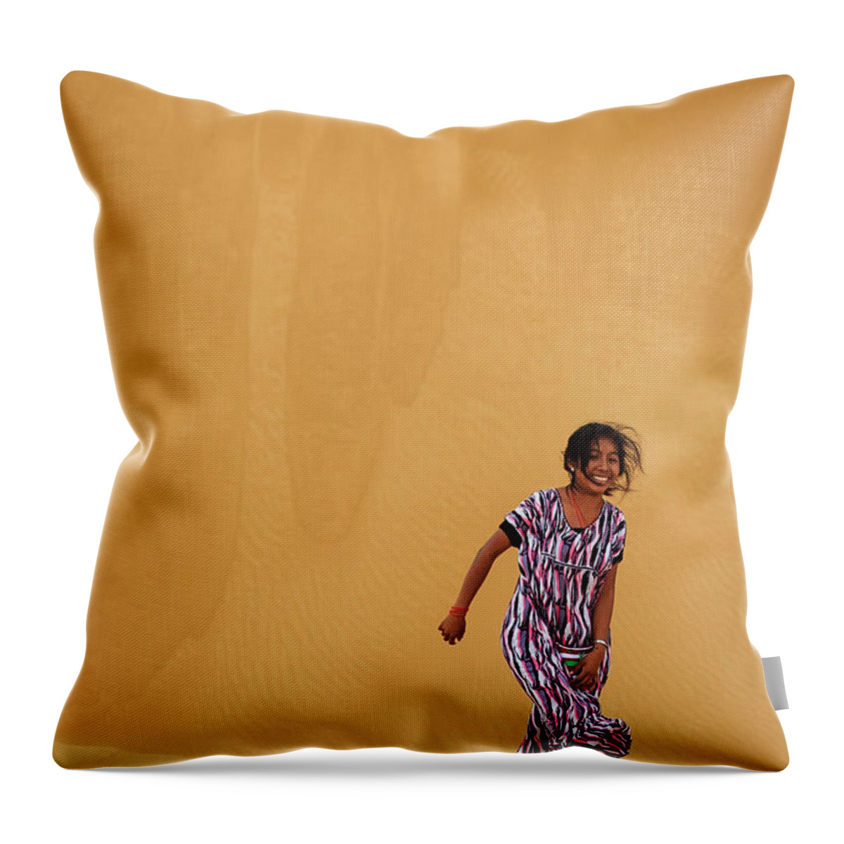 Alta Guajira Throw Pillow featuring the photograph Guajira Macuira Wayuu by Tristan Quevilly