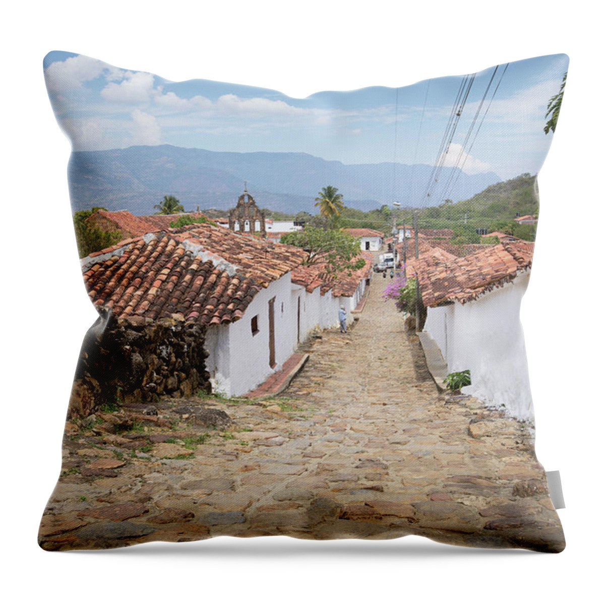 Guane Throw Pillow featuring the photograph Guane Santander Colombia by Tristan Quevilly